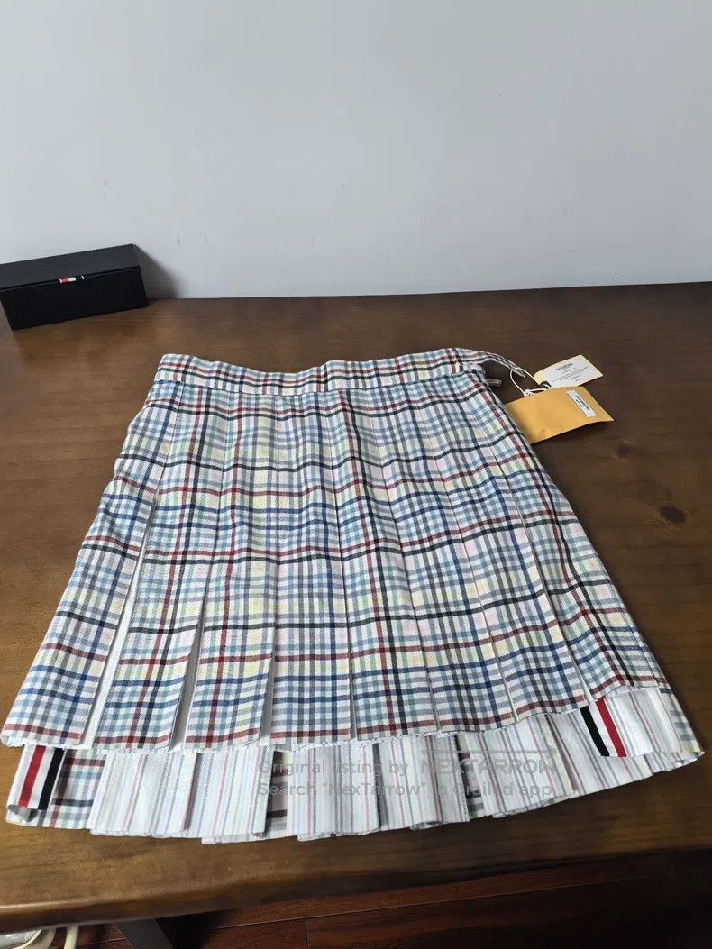 Thom Browne Thom Browne Wool Gold Buckle Pleated Skirt Size 25" / US 0 / IT 36 - 1 Thumbnail