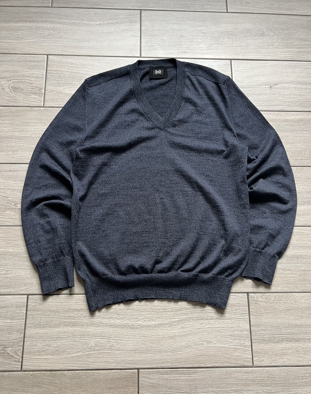 Dolce & Gabbana Vintage Wool Sweater V-Neck