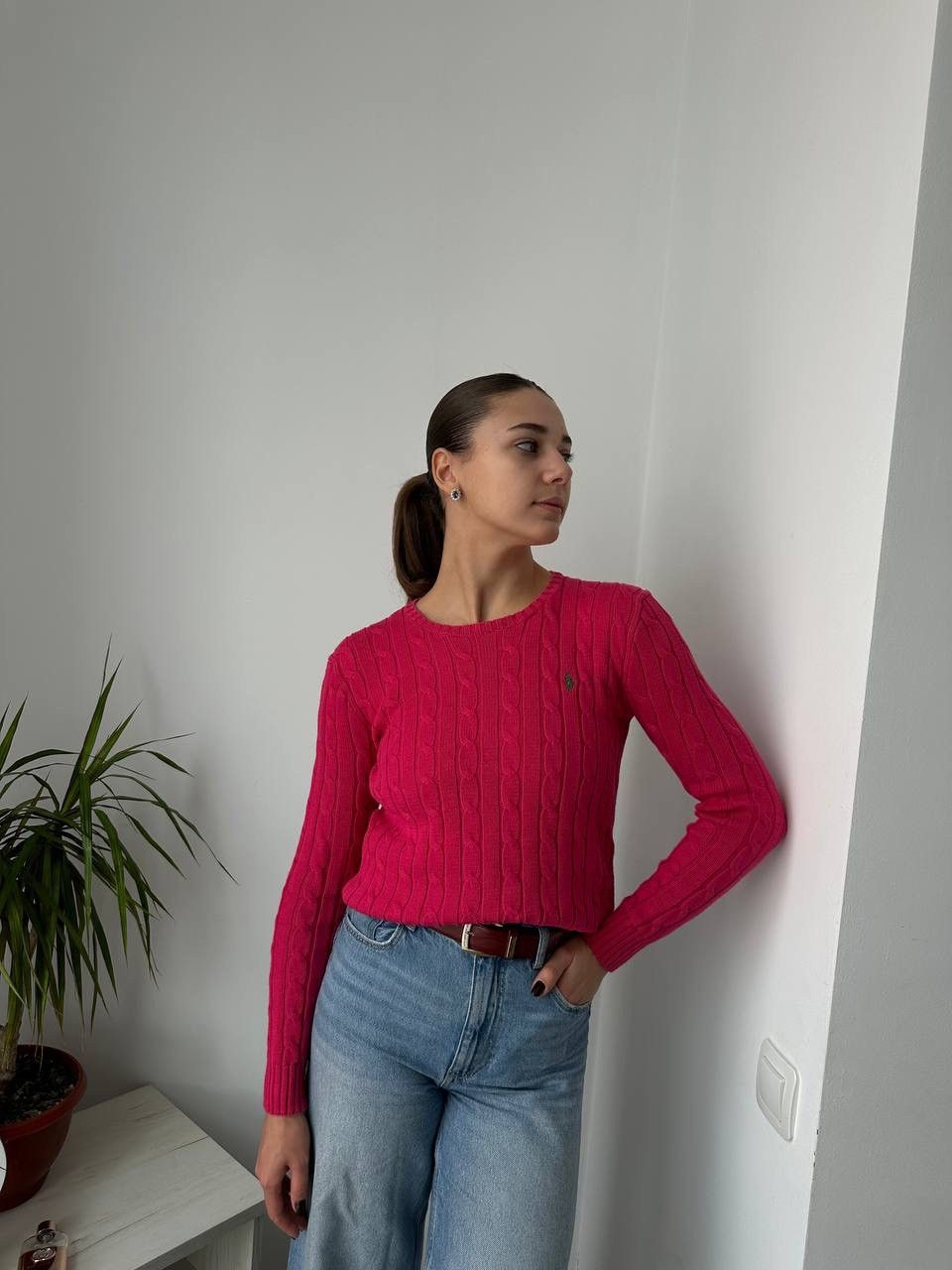 Polo Ralph Lauren × Vintage Vintage Polo Ralph Lauren Womens Pink Jumpers PRL Sweater Size S / US 4 / IT 40 - 5 Thumbnail