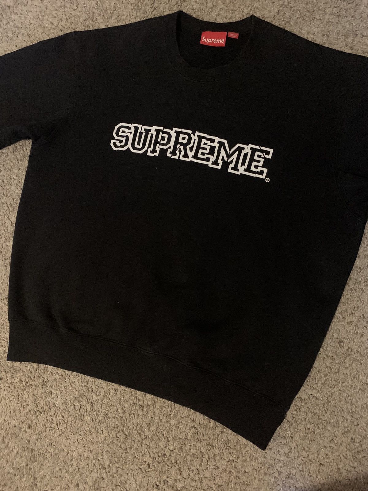 Supreme Supreme Shattered Logo Crewneck Size US L / EU 52-54 / 3 - 1 Thumbnail