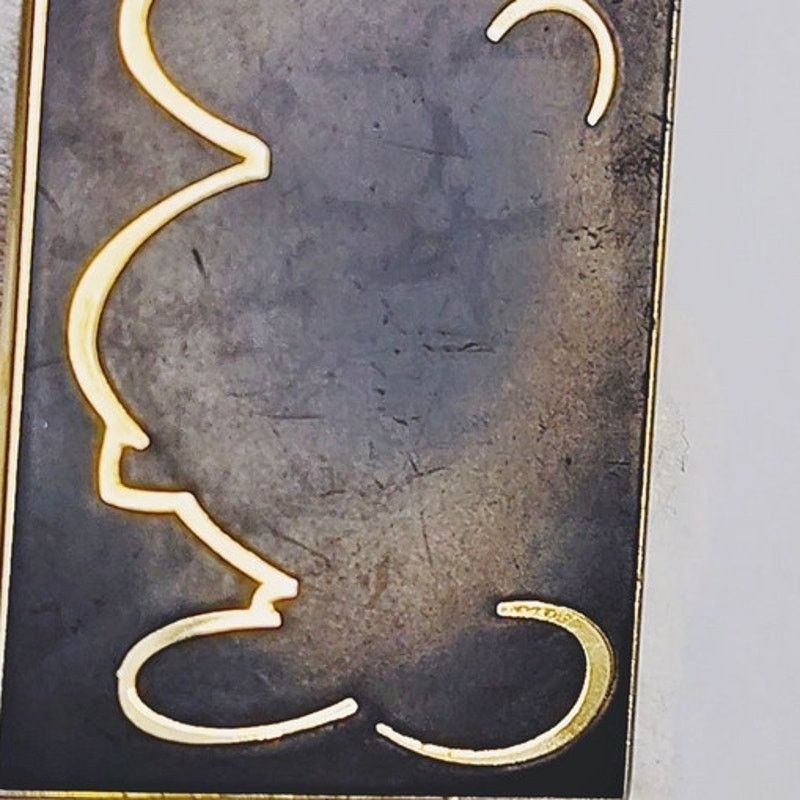 Disney Disney Mickey Mouse Silhouette Black & Gold Rectangle Pin Size ONE SIZE - 2 Thumbnail