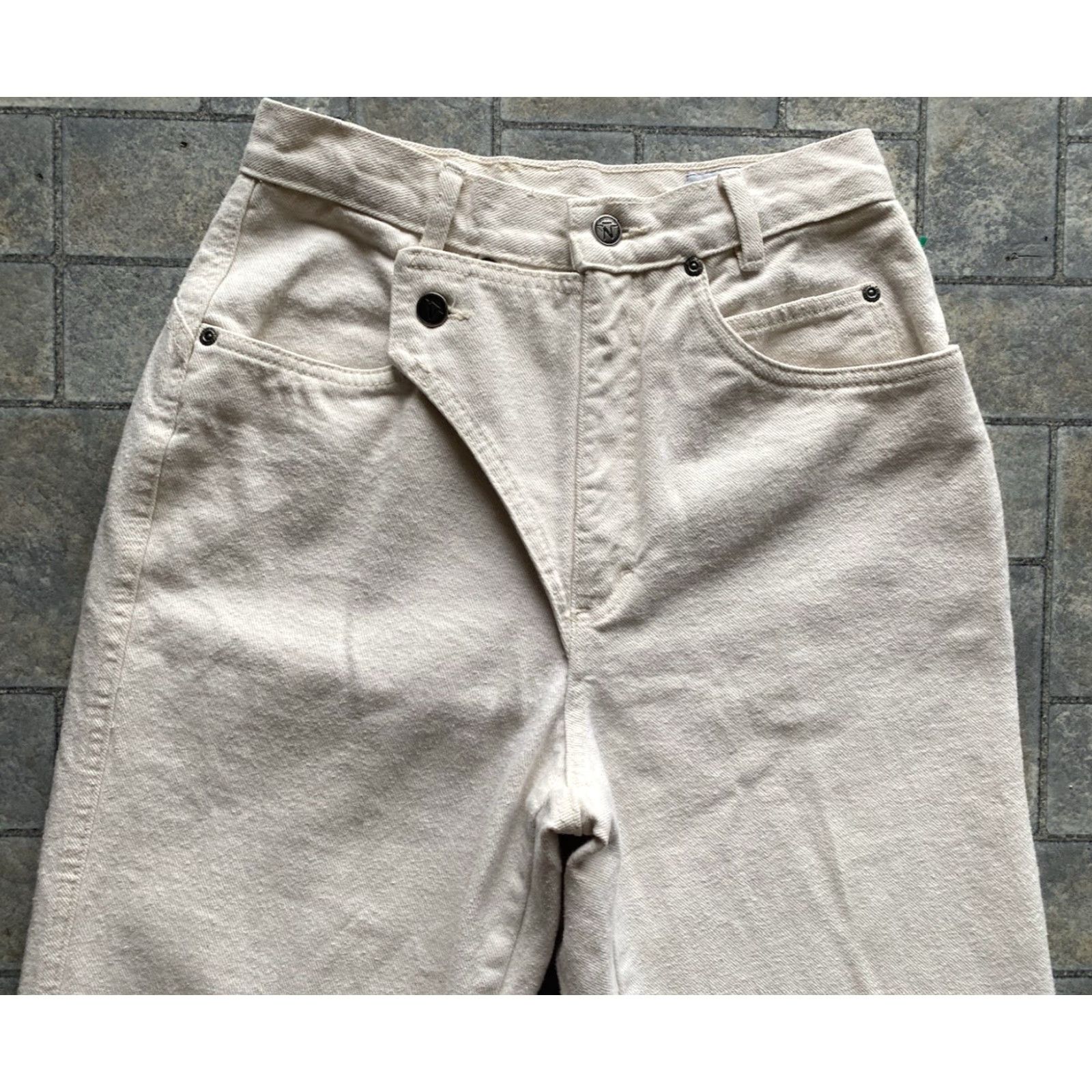 Vintage VINTAGE Thoroughbred Jeans Pants Women 9 White/Cream USA 90s Cowboy Southwestern Regular Size Jeans Womens Size 30" / US 8 / IT 44 - 4 Thumbnail
