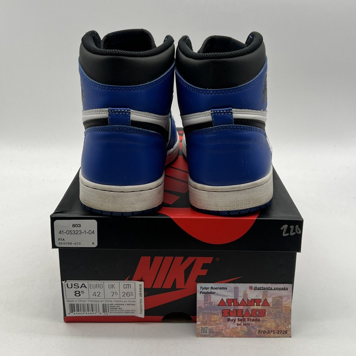 Jordan Brand Air Jordan 1 High game royal Size US 8.5 / EU 41-42 - 3 Thumbnail