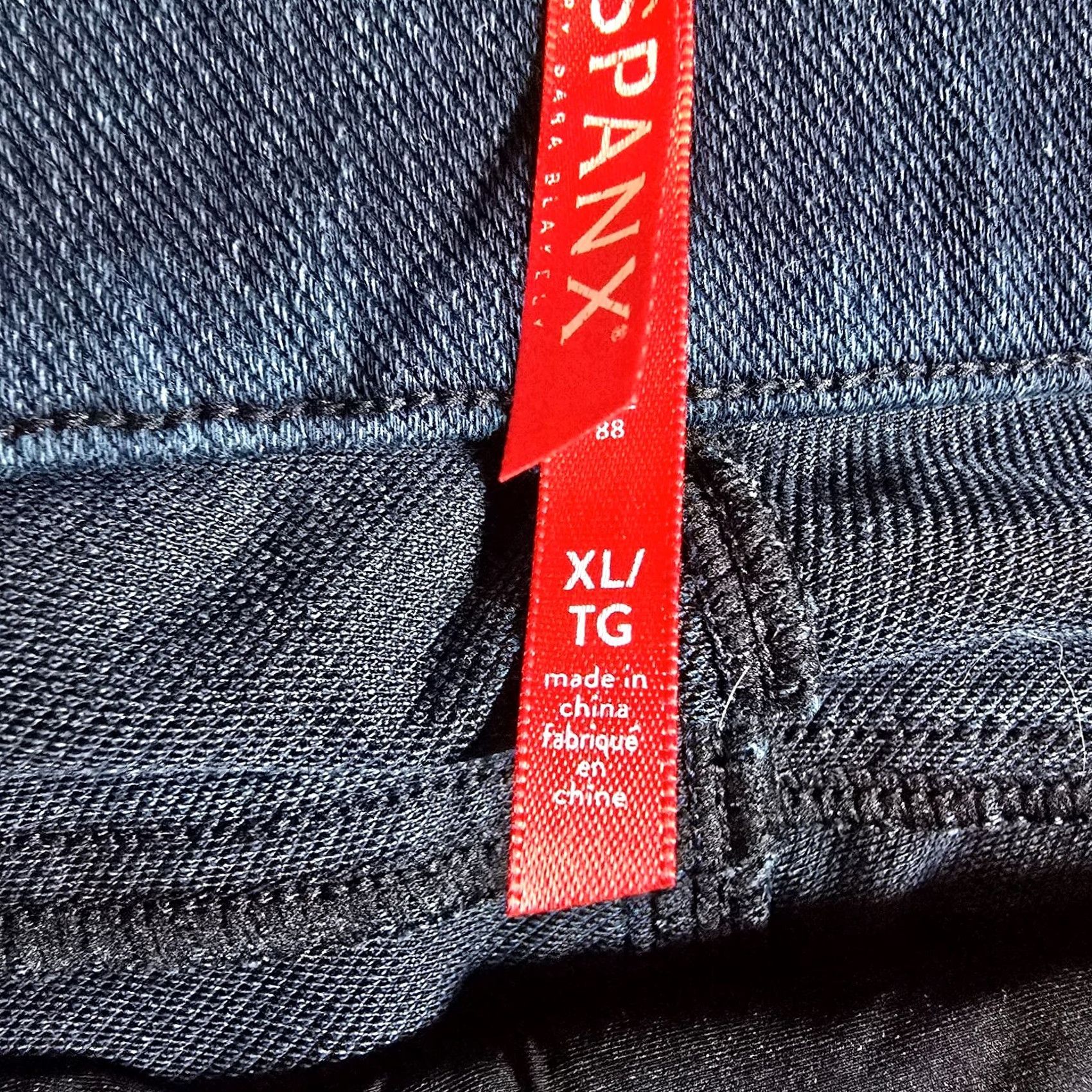 Spanx Spanx Jeans Womens XL Blue Pull On Stretch Skinny Legging Ankle Mid Rise Casual Womens Jeans Size 40" / US 18 - 4 Thumbnail
