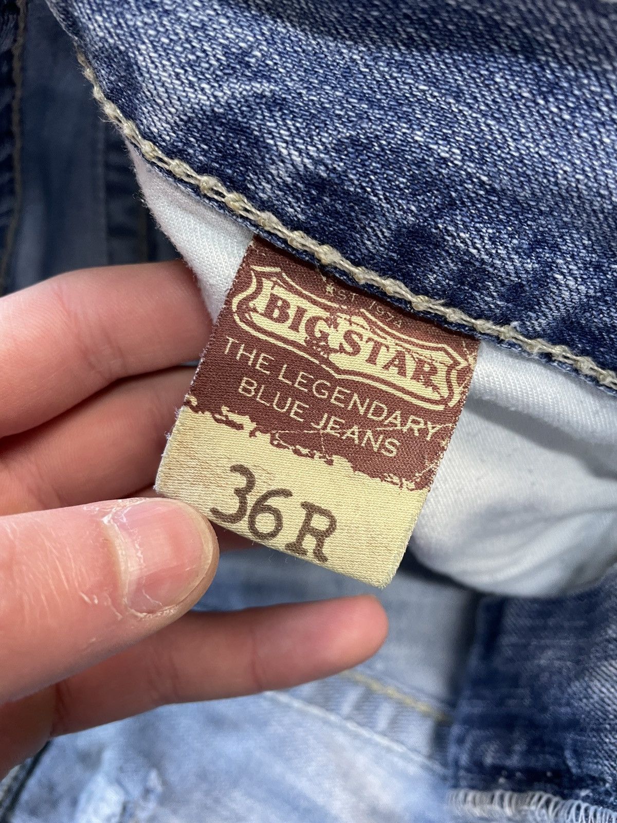 True Religion Vintage Y2K Big Star Like True Religion Y2K Distressed Jeans Size US 36 / EU 52 - 20 Thumbnail