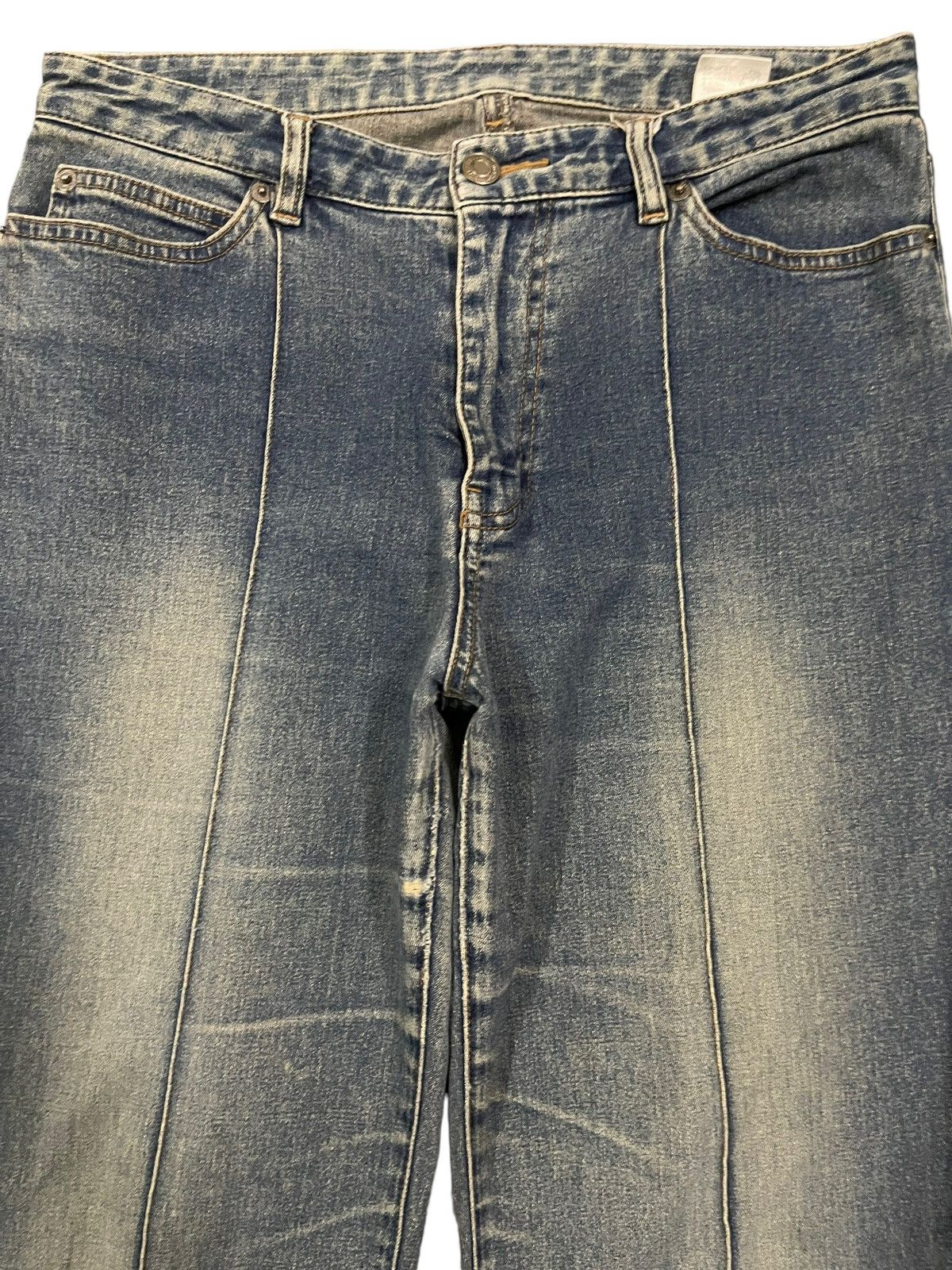 14th Addiction Vintage Japanese Brand Blue Wash Style Baggy Jeans Size US 30 / EU 46 - 3 Thumbnail