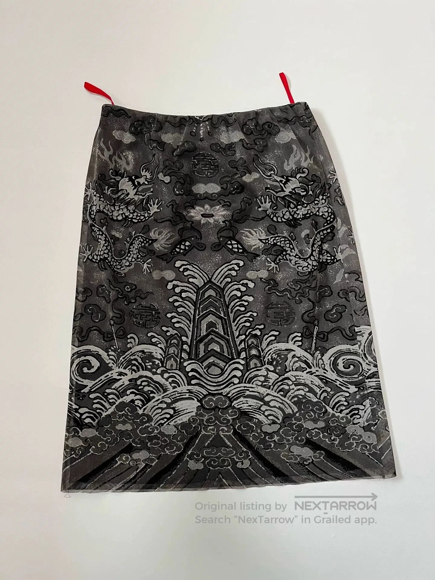 Vivienne Tam Vivienne Tam Dragon Print Mesh Skirt. Size 28" / US 6 / IT 42 - 6 Thumbnail