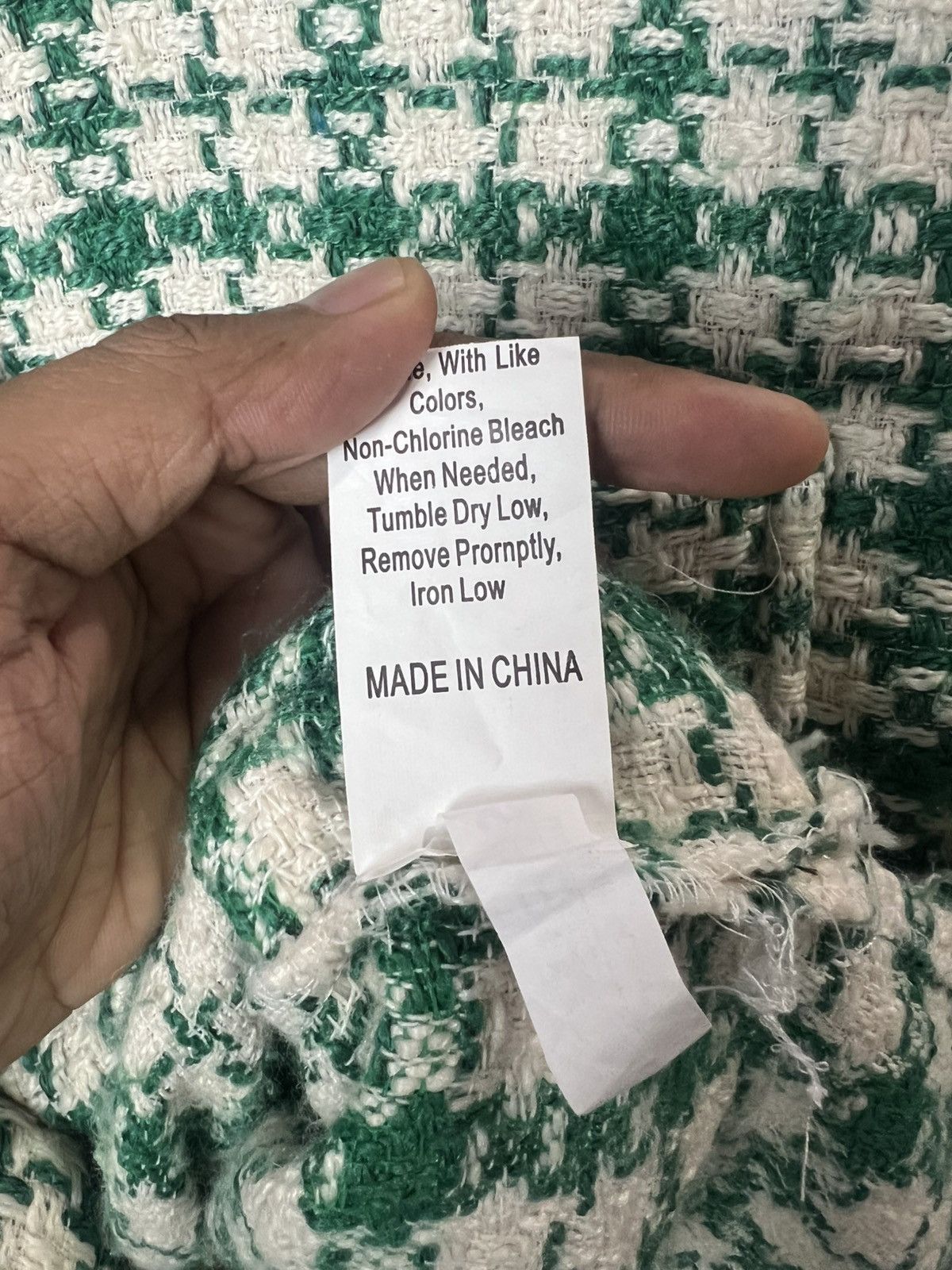 If Six Was Nine Green Tweed Frayed Jacket Size US S / EU 44-46 / 1 - 11 Thumbnail