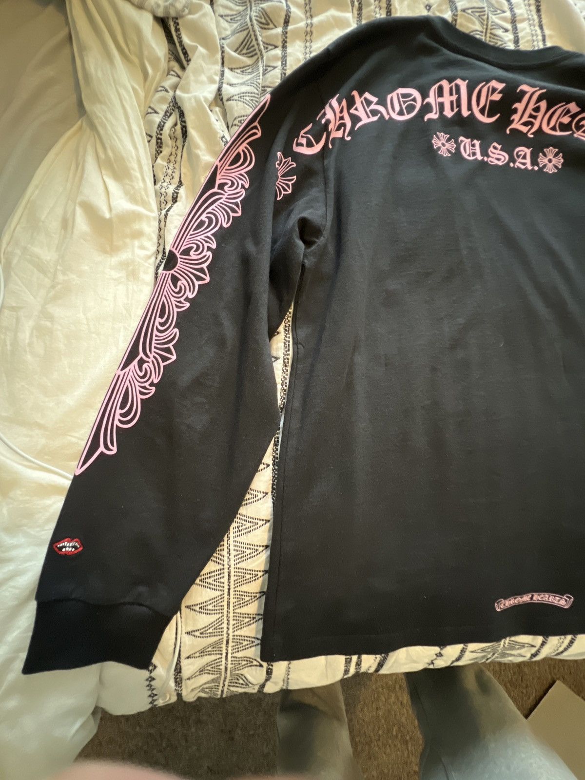 Chrome Hearts × Matty Boy Chrome Heart Pink Floral Matty Boy Long Sleeve Size US XL / EU 56 / 4 - 3 Thumbnail