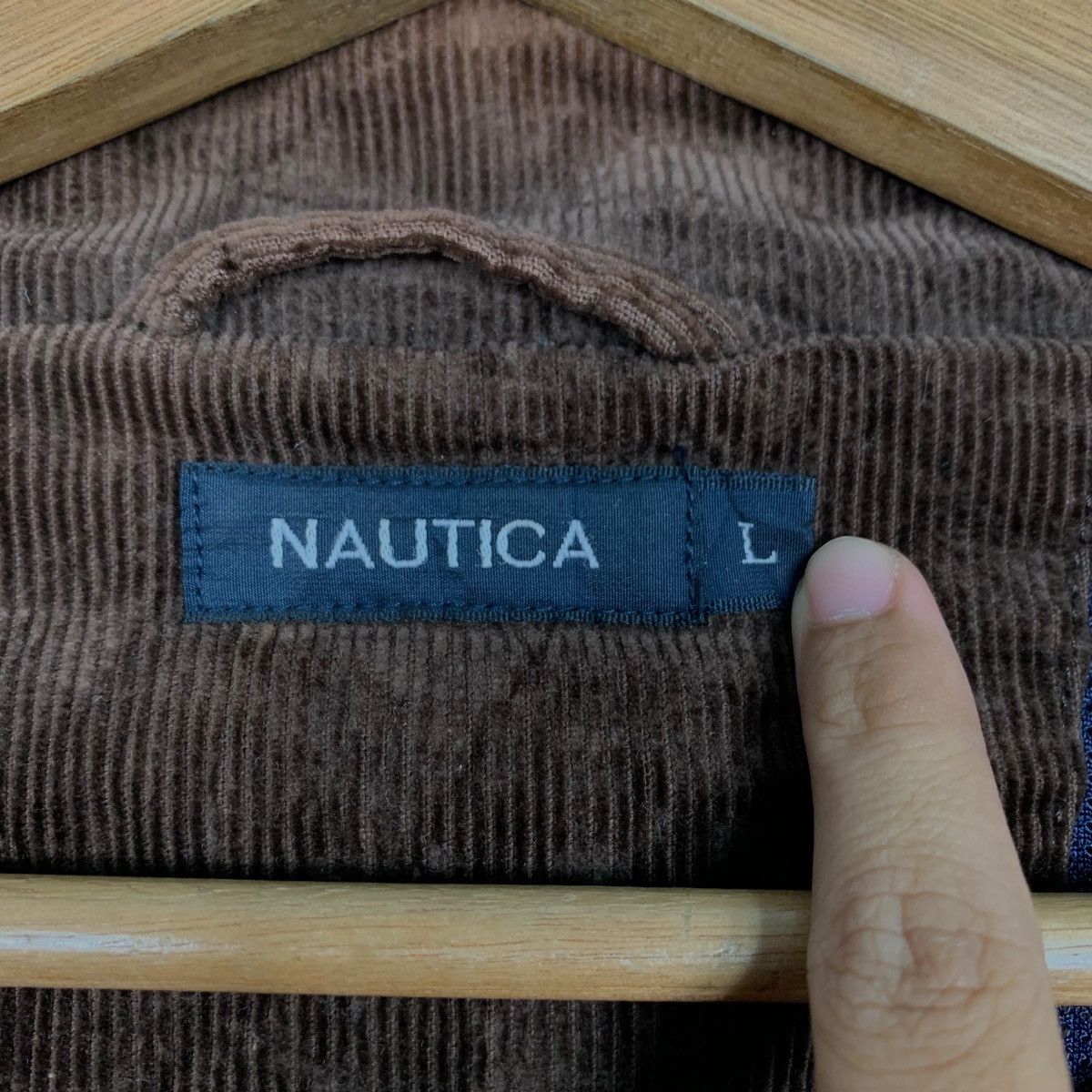 Nautica Vintage 90’s NAUTICA Corduroy Casual Jacket #2651-C119 Size US L / EU 52-54 / 3 - 14 Thumbnail