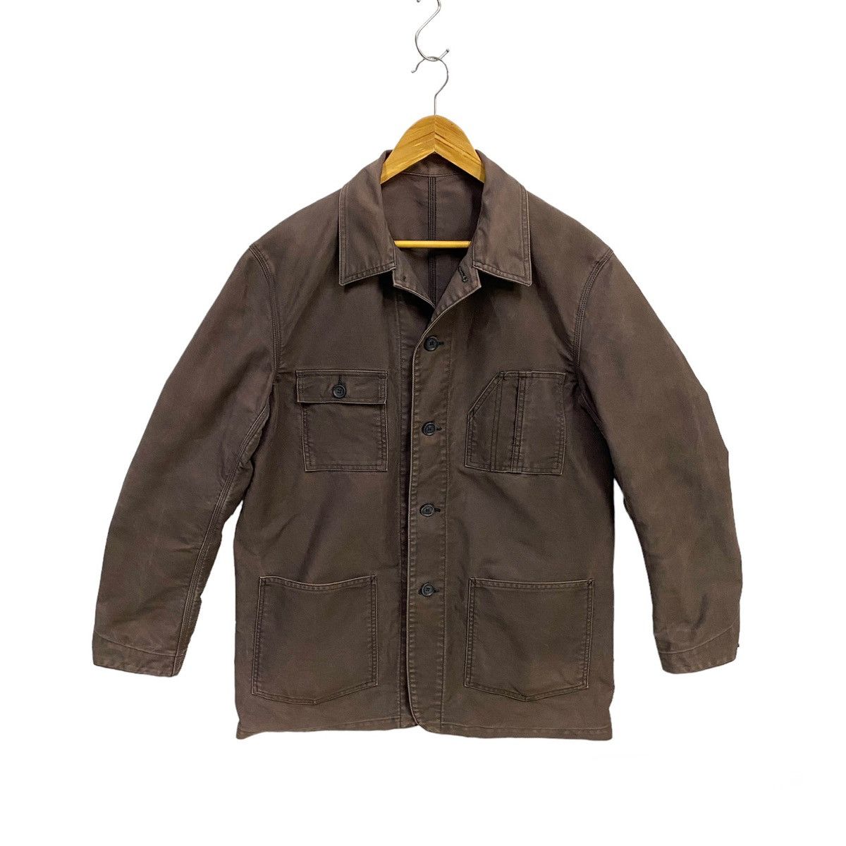image of Ships Chore Jacket Ships Japan Workwear in Brown, Men's (Size Large)
