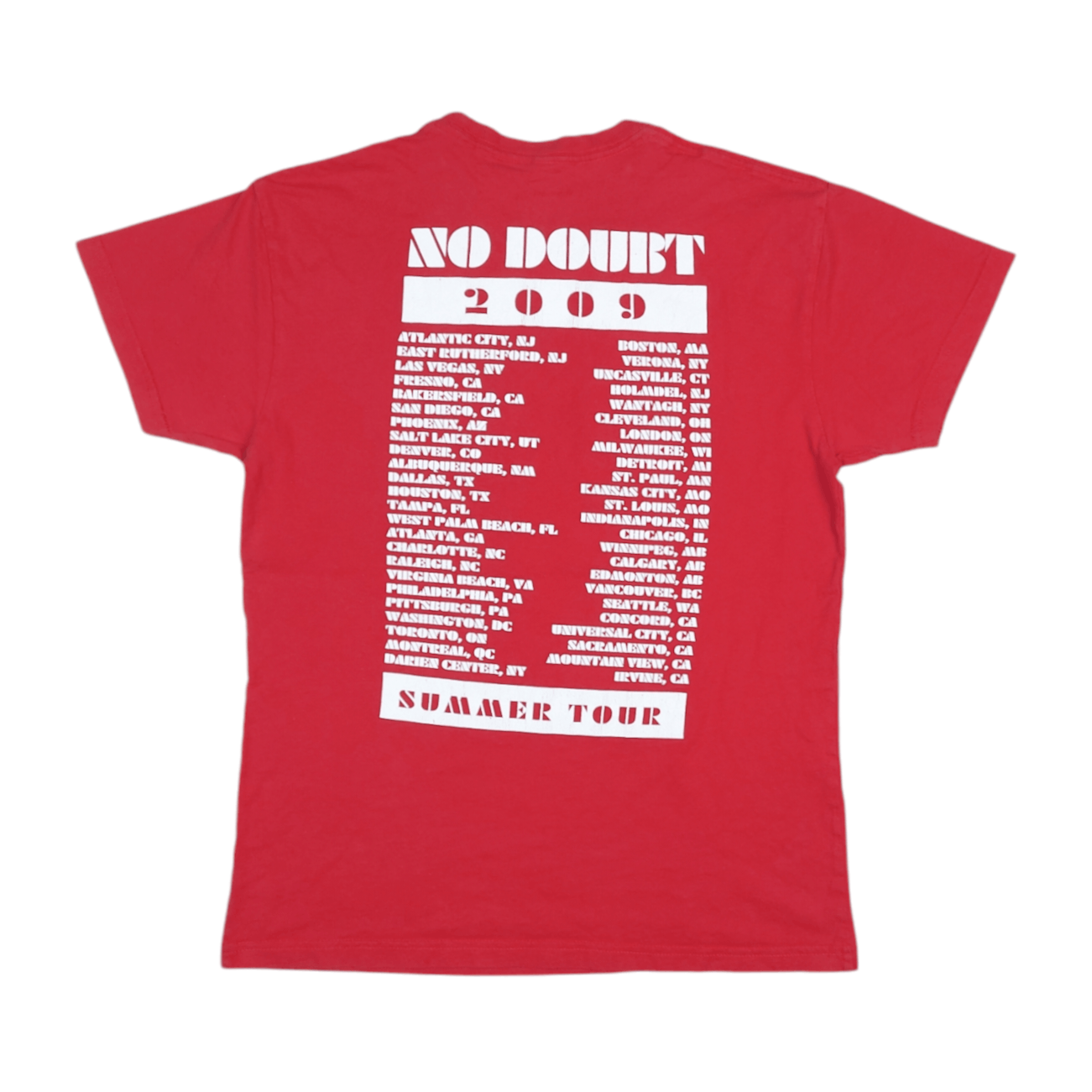 Band Tees No Doubt Band 2009 Summer Tour Merch Double-Sided TEE Size US M / EU 48-50 / 2 - 3 Thumbnail