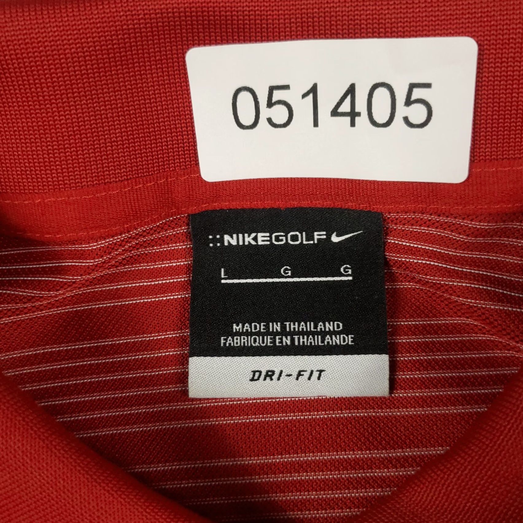 Nike Nike Polo Shirt Mens Large Red Striped Swoosh Golf Casual Short Sleeve Polo Size US L / EU 52-54 / 3 - 6 Thumbnail