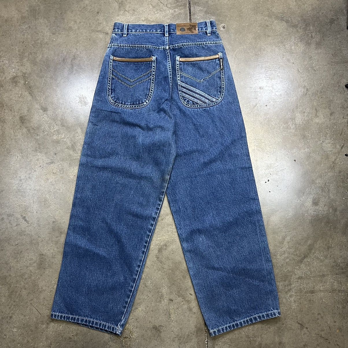 Vintage Vintage Akademiks Baggy Denim Jeans Wide Leg Big Pocket Y2k Size US 32 / EU 48 - 6 Thumbnail