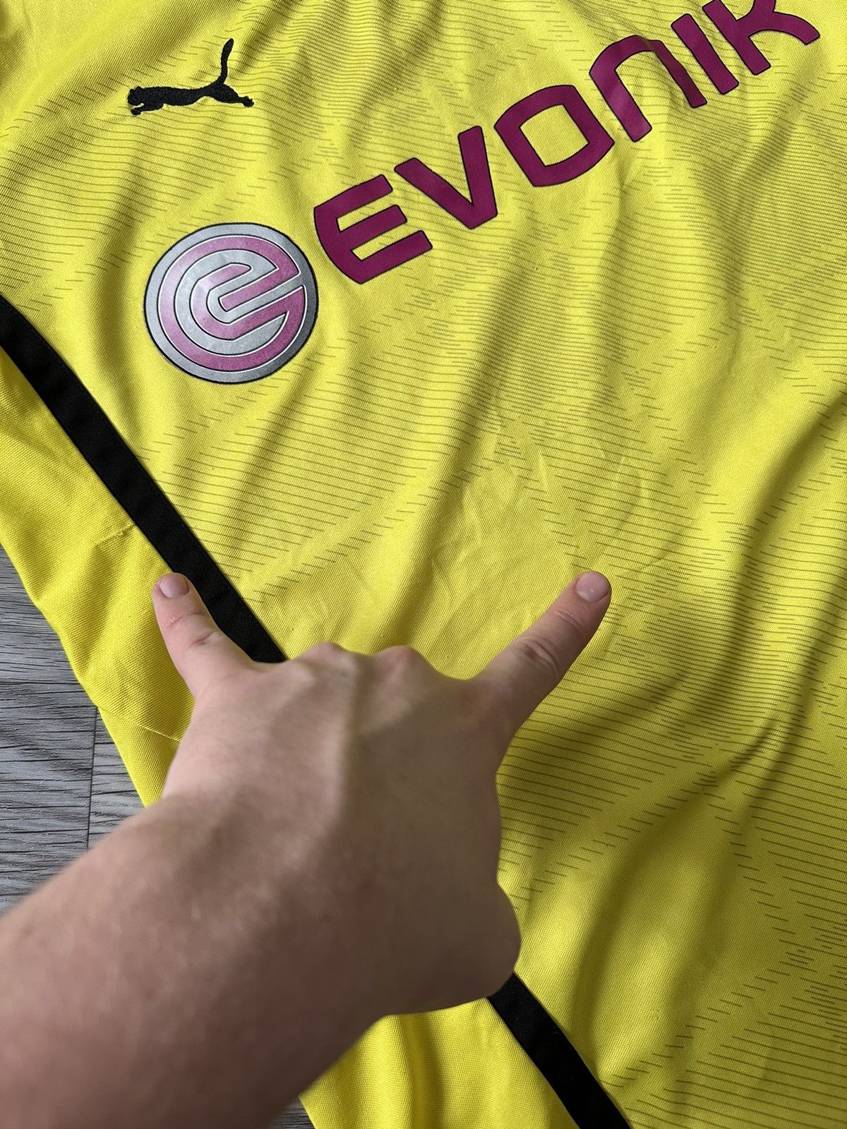 Puma × Soccer Jersey × Vintage PUMA BORUSSIA DORTMUND #18