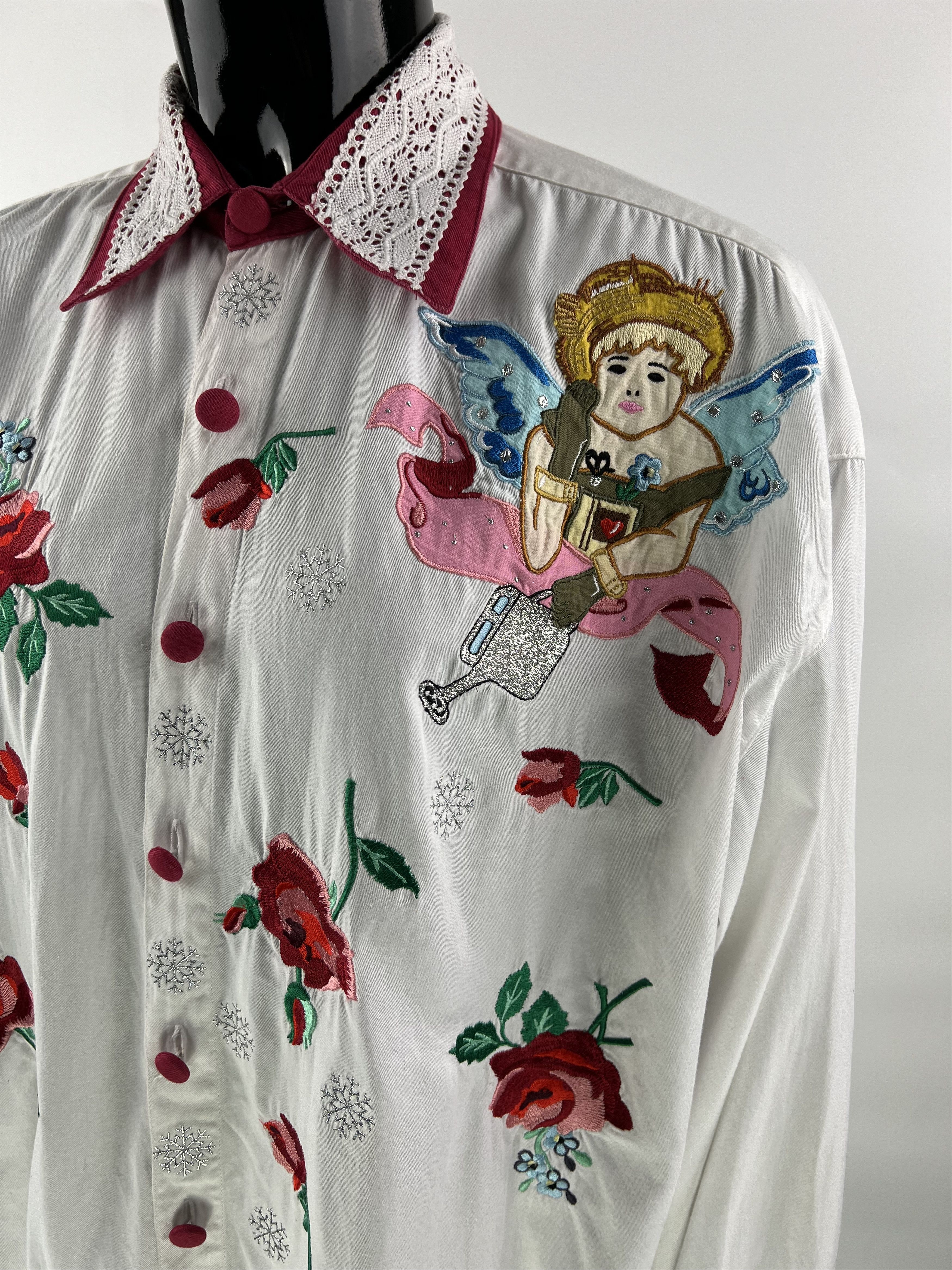 Designer Long Sleeve Button Up Shirt Size 2 Size M / US 6-8 / IT 42-44 - 3 Thumbnail