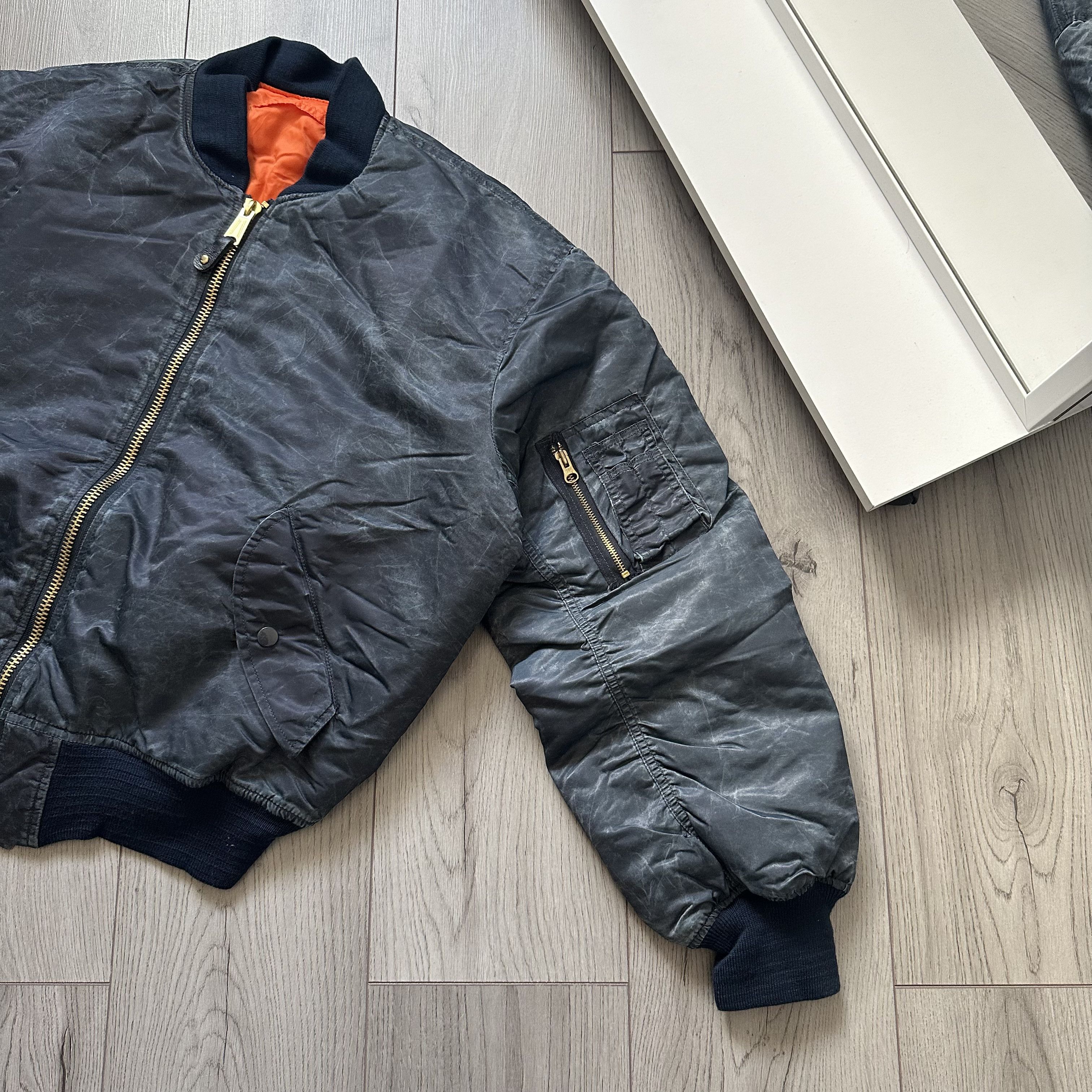 Japanese Brand × Vintage Garment Dyed Nylon Avant Garde Bomber Jacket Vintage y2k Size US L / EU 52-54 / 3 - 4 Thumbnail