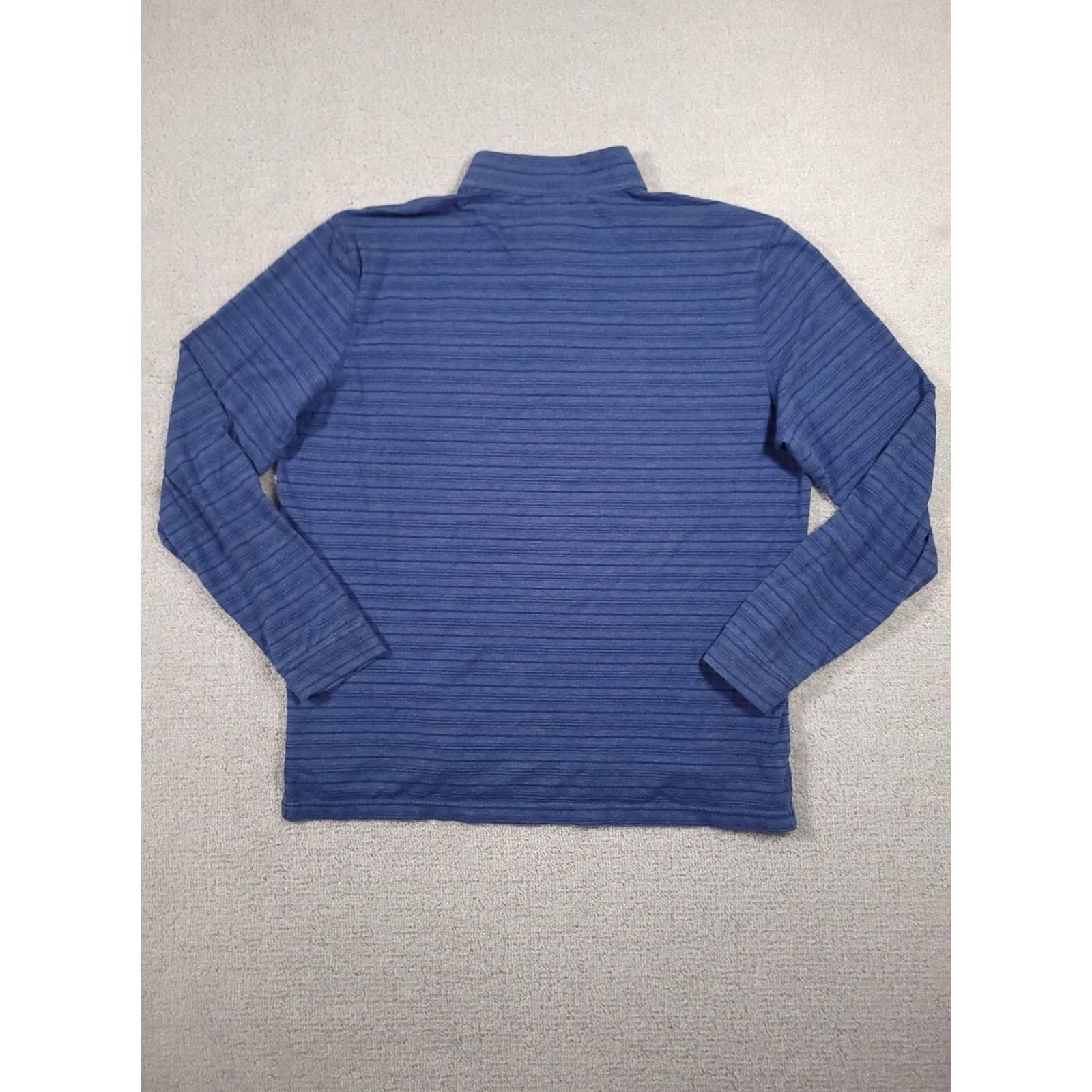 johnnie-O johnnie-O Polo Shirt Mens 2XL Blue Striped Long Sleeve Henley Size US XXL / EU 58 / 5 - 7 Thumbnail