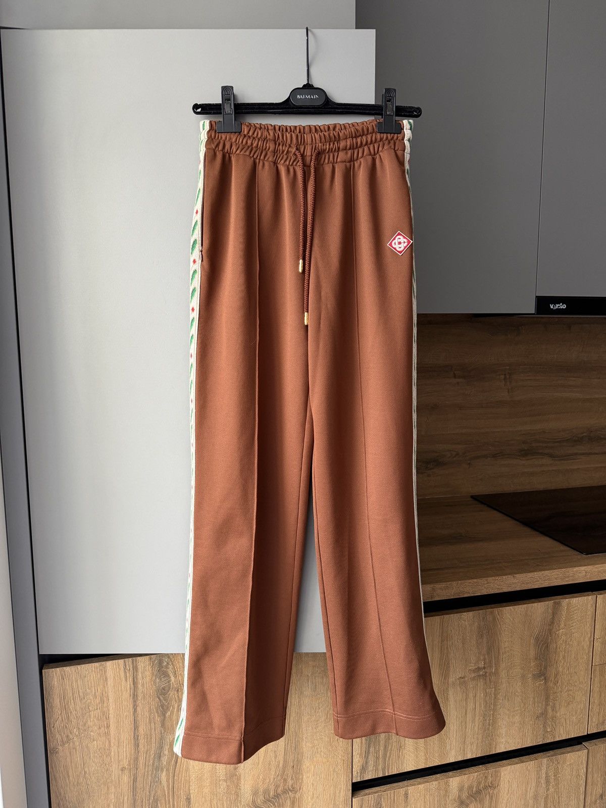 Casablanca Casablanca Laurel Brown Track Suit in Tricot-Knit Size 25" / US 0 / IT 36 - 12 Thumbnail