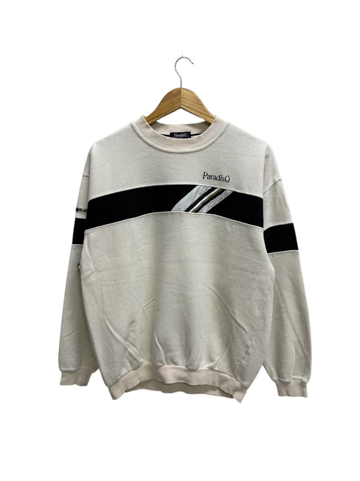 Vintage Vintage 90s ParadisO Small Logo Sweatshirt Size US L / EU 52-54 / 3 - 1 Thumbnail