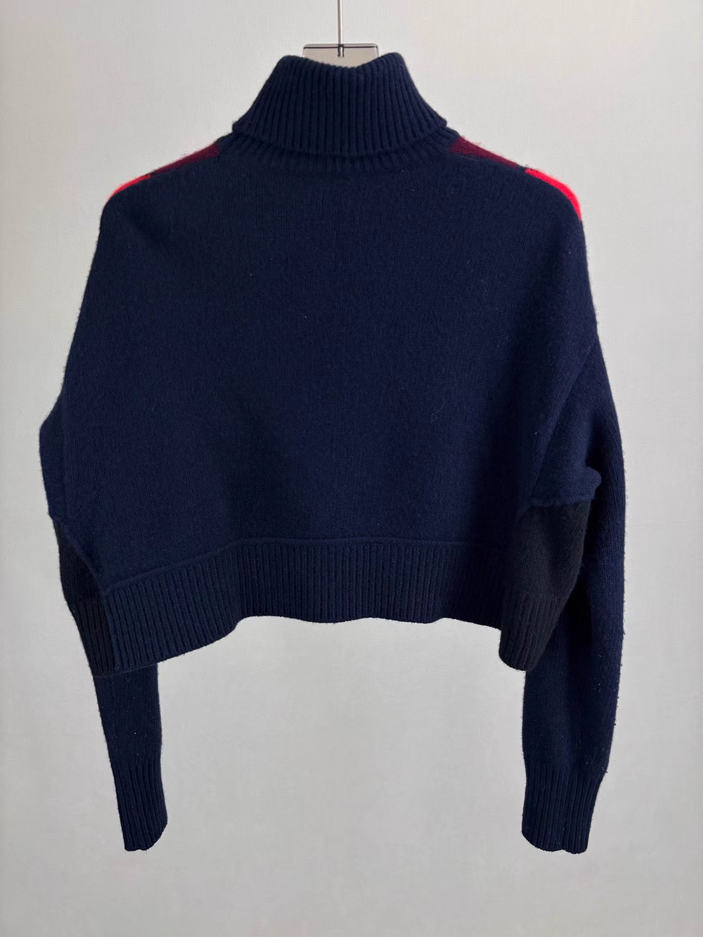 Miu Miu MIUMIU Plaid Turtleneck Knit Sweater Size XS / US 0-2 / IT 36-38 - 2 Thumbnail