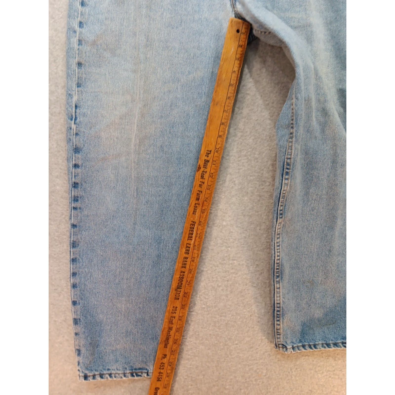 Levi's VINTAGE Levi's 560 Size 40x30 Light Denim Blue USA Loose Fit Tapered leg Grunge 01 Size US 40 / EU 56 - 6 Thumbnail