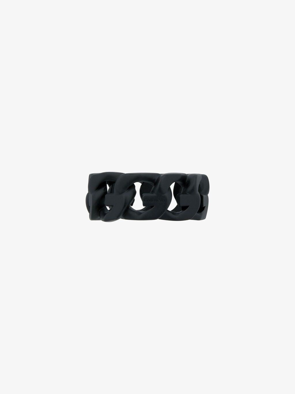 Givenchy o1srvl11e1124 Size:52 / G Chain Enamel Ring in Black Size ONE SIZE - 2 Thumbnail
