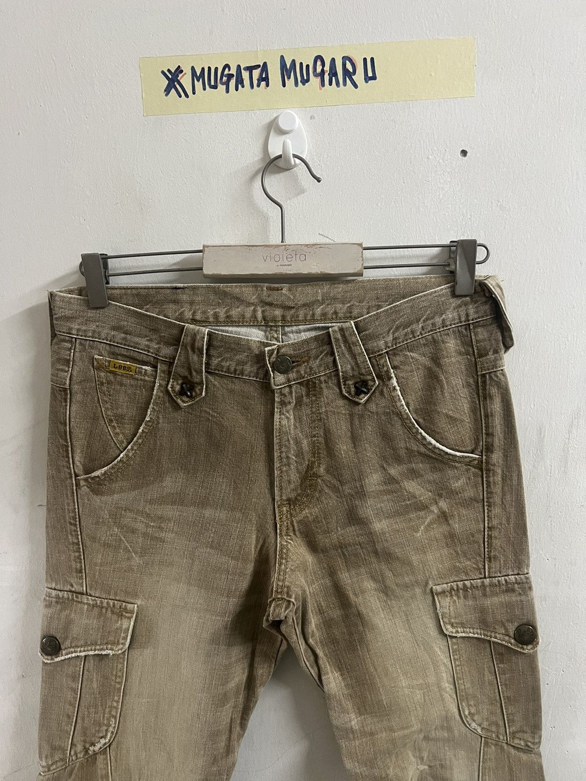 Other FLARED🔥LEE CARGO DISTRESSED DENIM PANT Size US 30 / EU 46 - 2 Thumbnail
