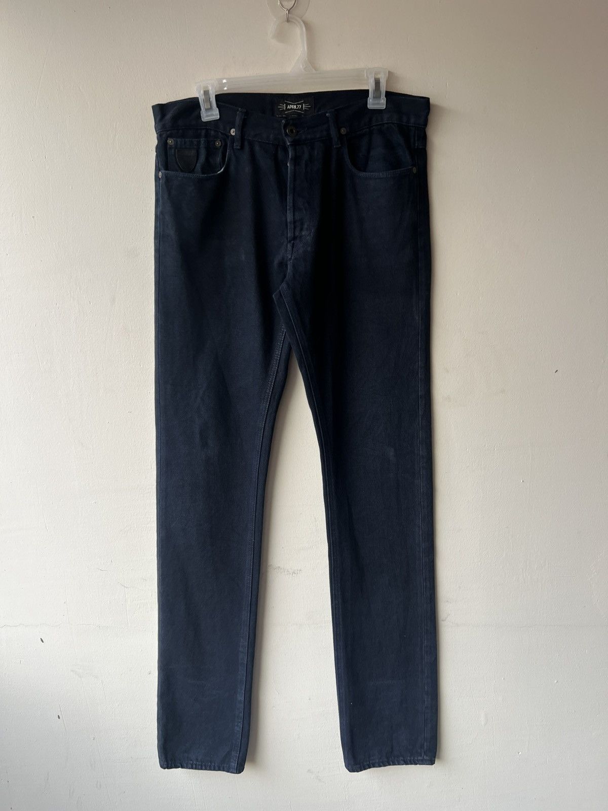 April 77 April 77 Made in Morocco Blue Black Denim Dictator Jeans Size US 30 / EU 46 - 2 Thumbnail