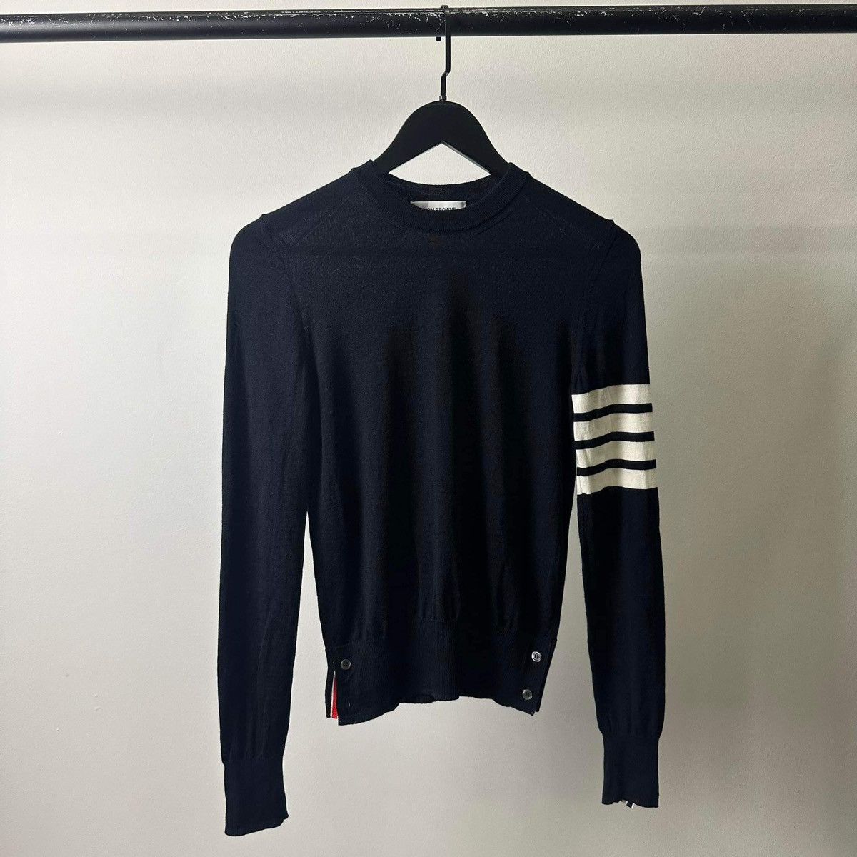Thom Browne THOM BROWNE 4BAR NAVY WOOL KNITED Size XS / US 0-2 / IT 36-38 - 1 Thumbnail