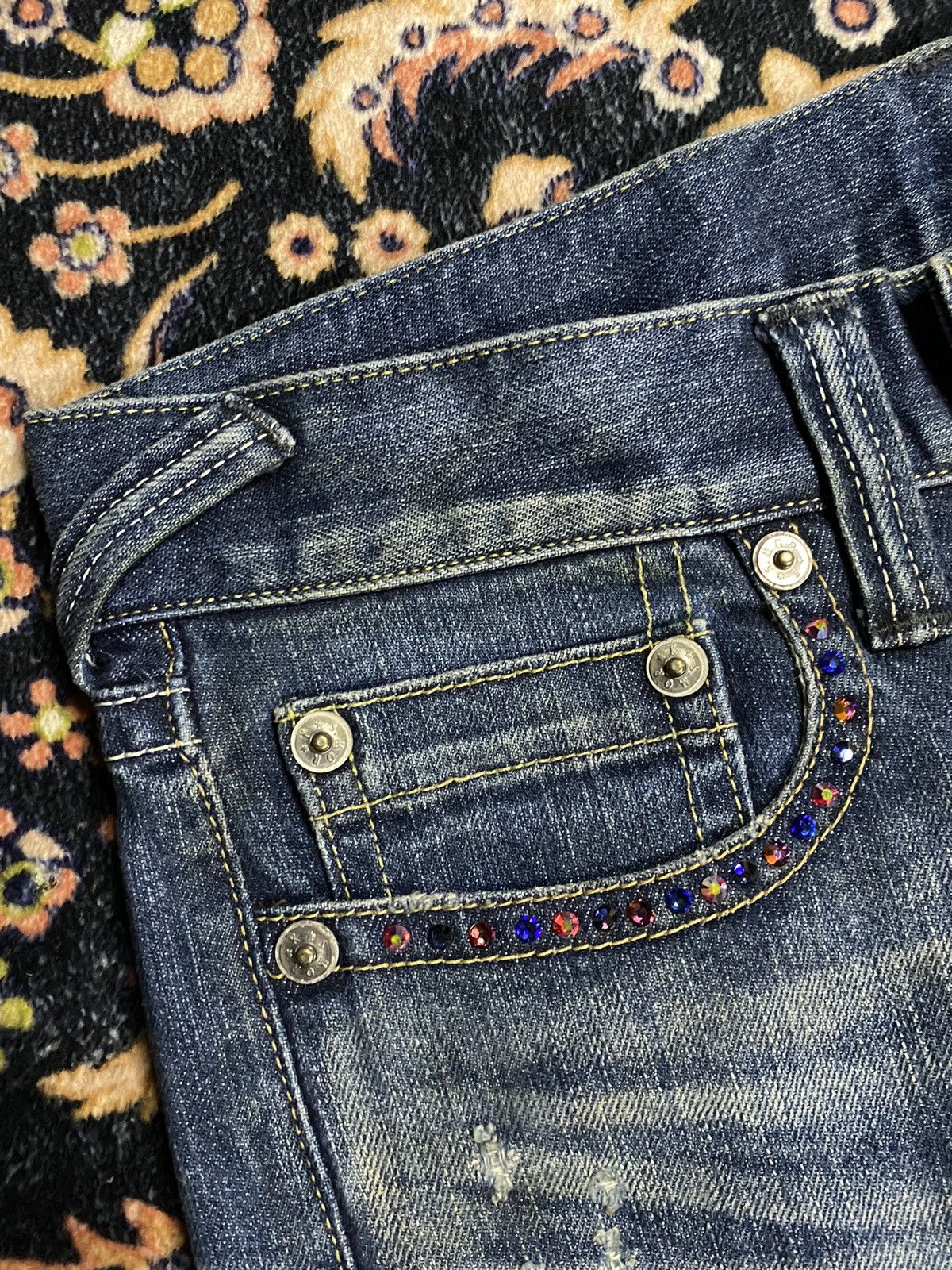 FranCisT MOR.K.S RARE! Francist Mor.k.s selvedge disteressed denim Size US 30 / EU 46 - 7 Thumbnail