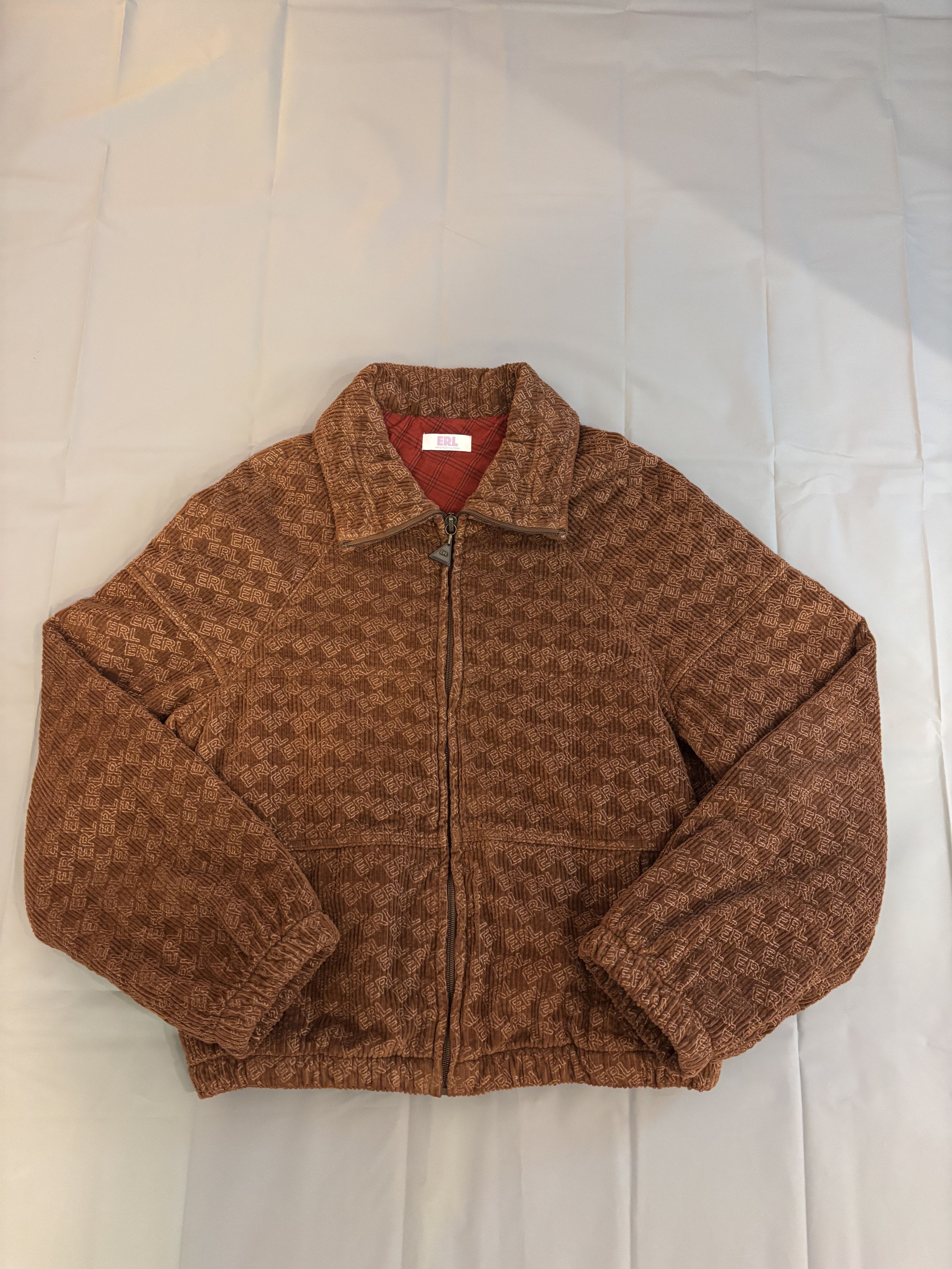 ERL Veste teddy bombers ERL monogramme marron en tbe Size US L / EU 52-54 / 3 - 1 Thumbnail