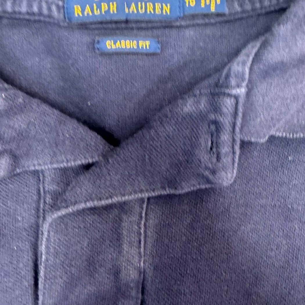 Vintage VINTAGE Polo Ralph Lauren Classic Shirt Mens XL Distressed Cotton Short Sleeve Blue Size US XL / EU 56 / 4 - 4 Thumbnail
