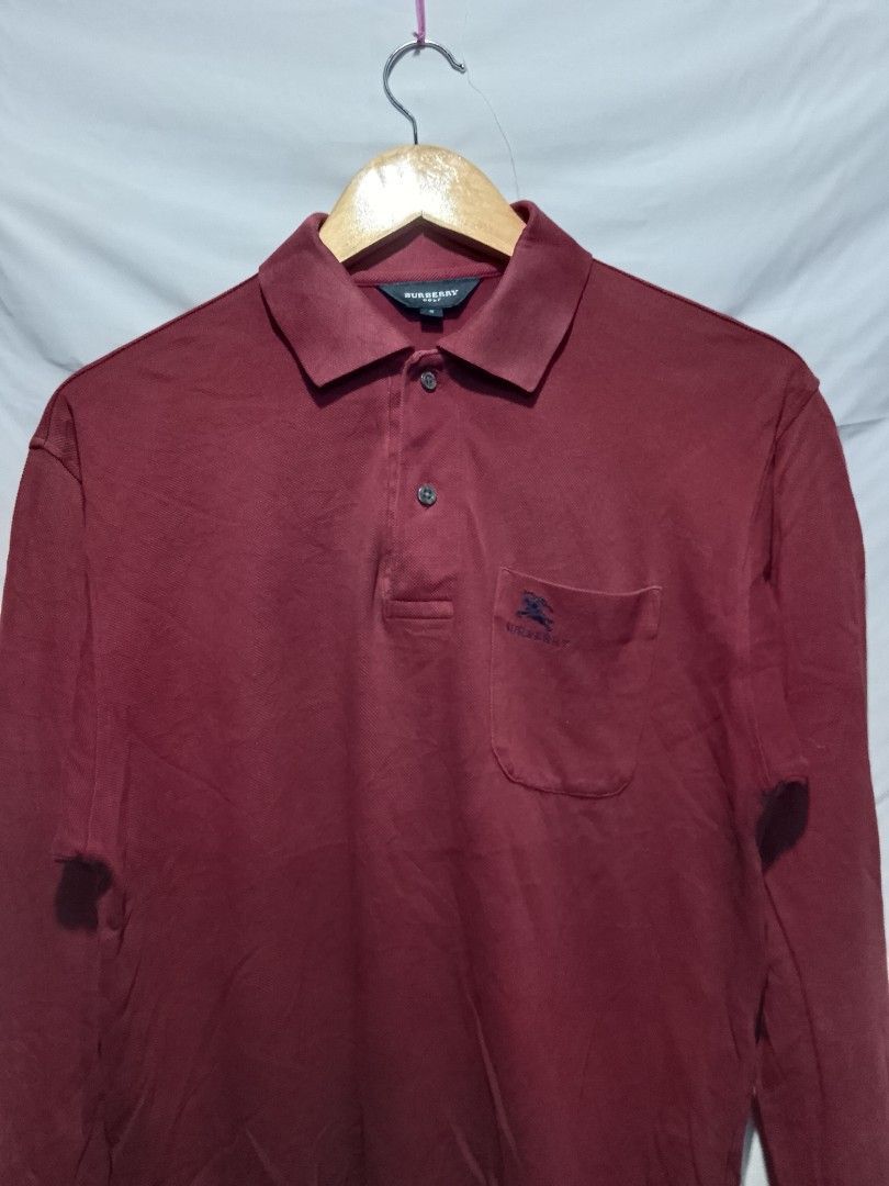 Burberry Burberry Long Sleeve Polo Pocket Tee Size US M / EU 48-50 / 2 - 2 Thumbnail
