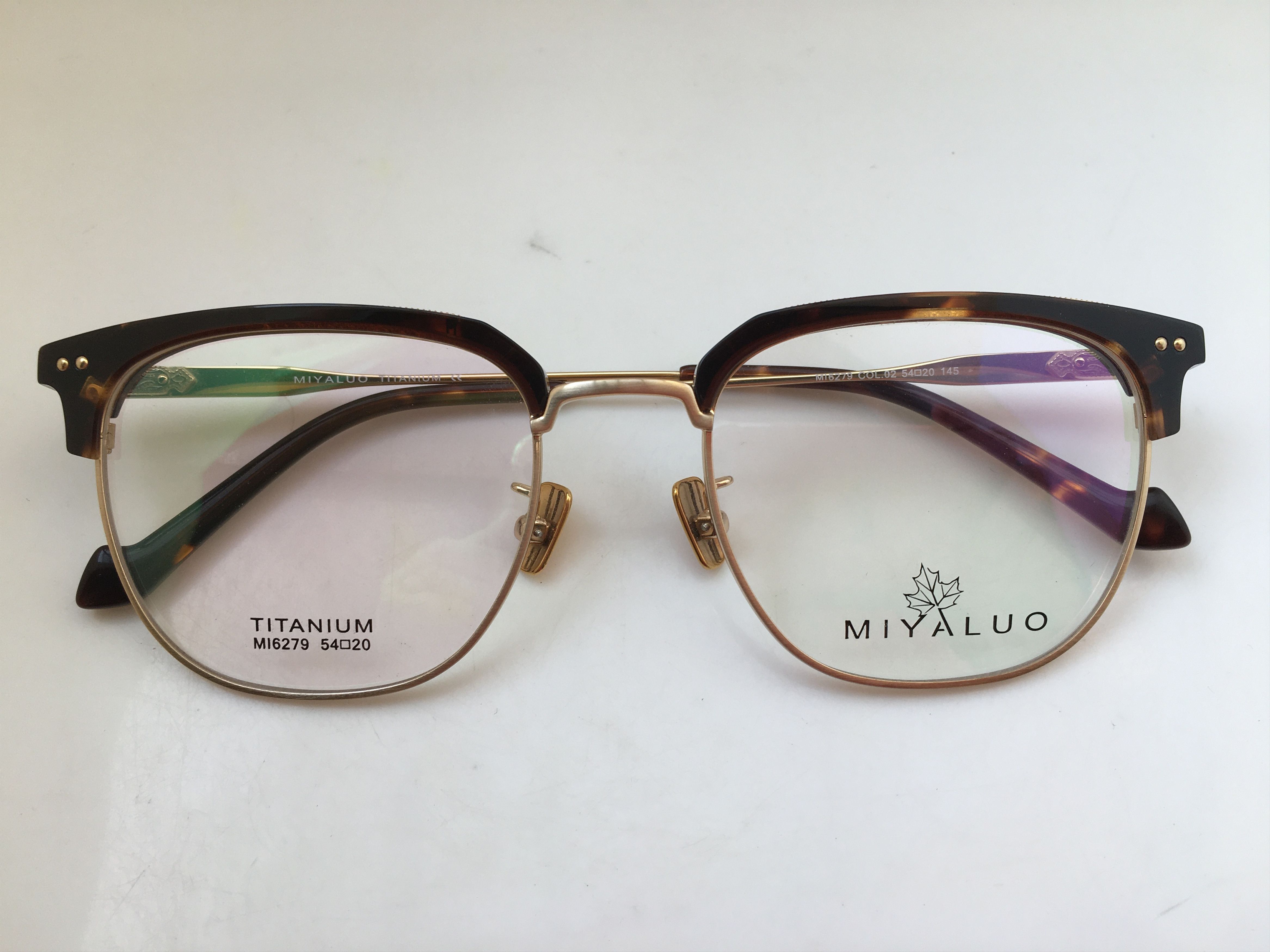 Other Miyaluo Tortoise Gold Malcolm Eyeglasses Frame Titanium Size ONE SIZE - 6 Thumbnail