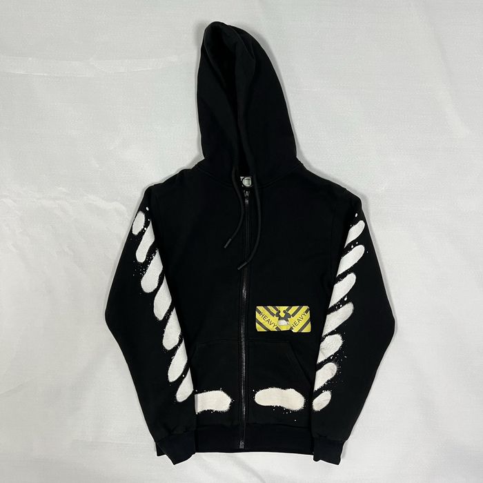 Off white sale diag spray hoodie