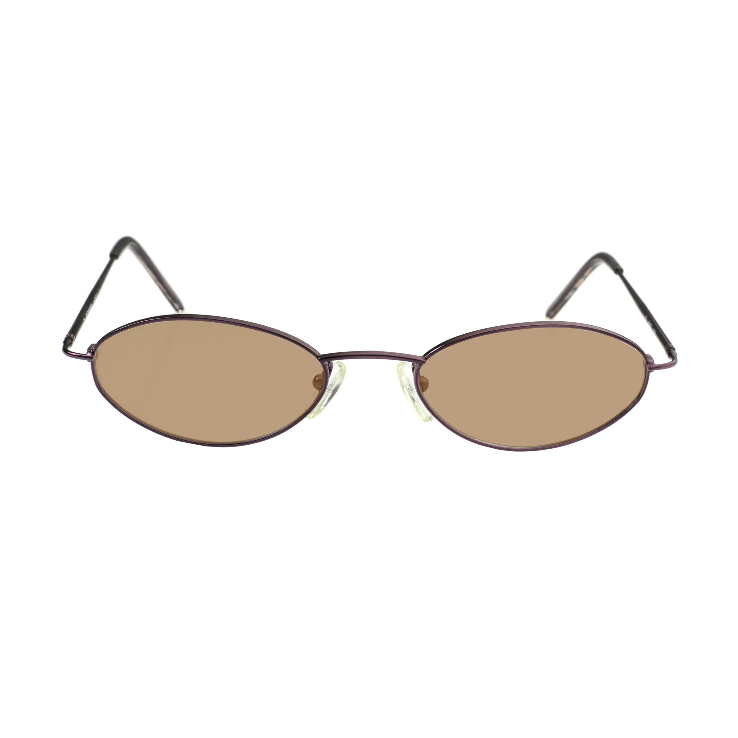 Burberry Burberry '90s Purple Check Oval Frame Sunglasses Brown Size ONE SIZE - 2 Thumbnail
