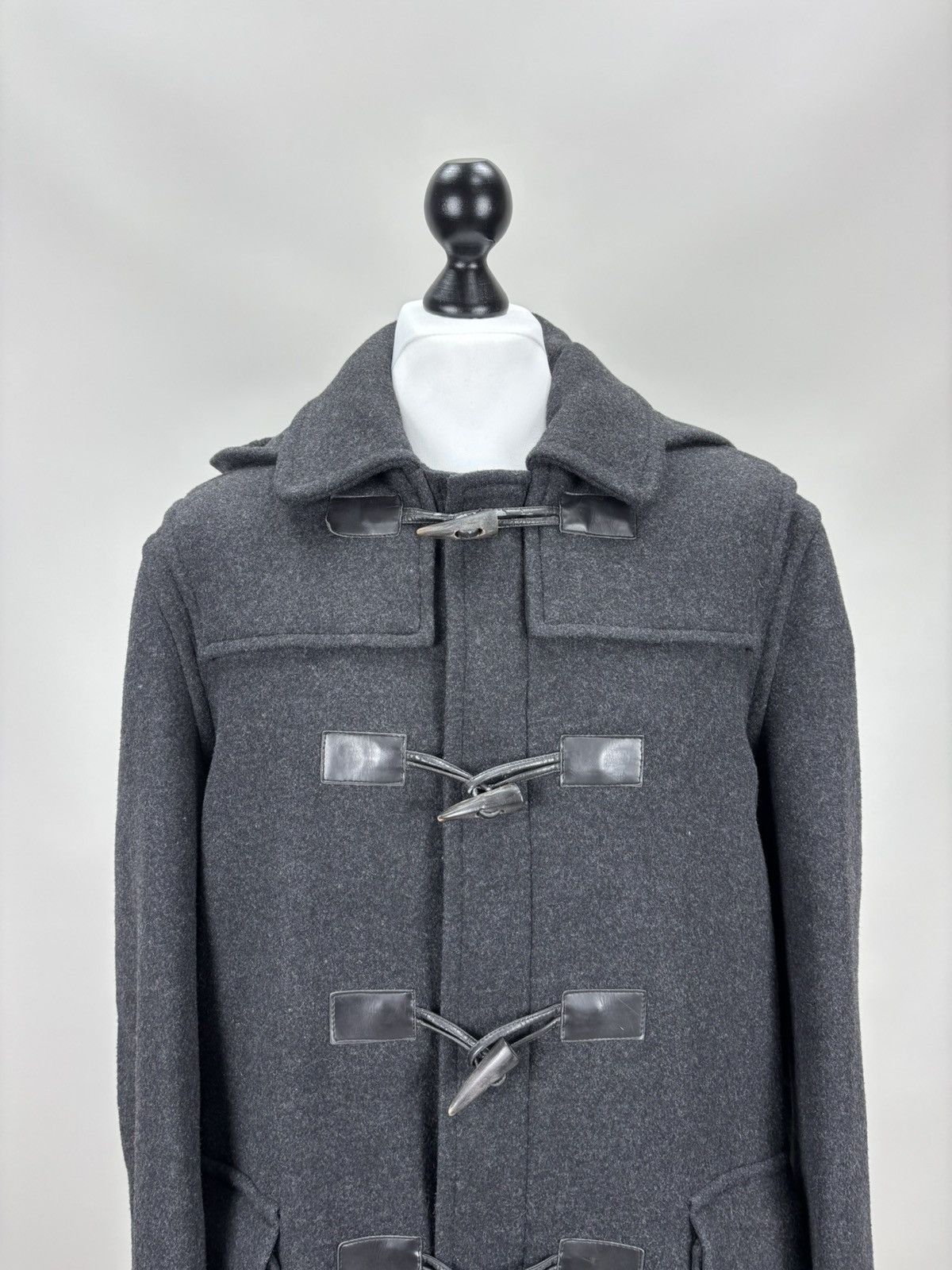 Barbour Mens wool jacket Barbour Classic Duffle Coat Size 52 Size US L / EU 52-54 / 3 - 3 Thumbnail