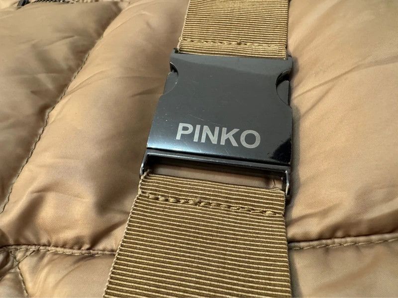 Pinko Pinko Down Puffer Coat Jacket with Belt size S/M beige Size M / US 6-8 / IT 42-44 - 9 Thumbnail