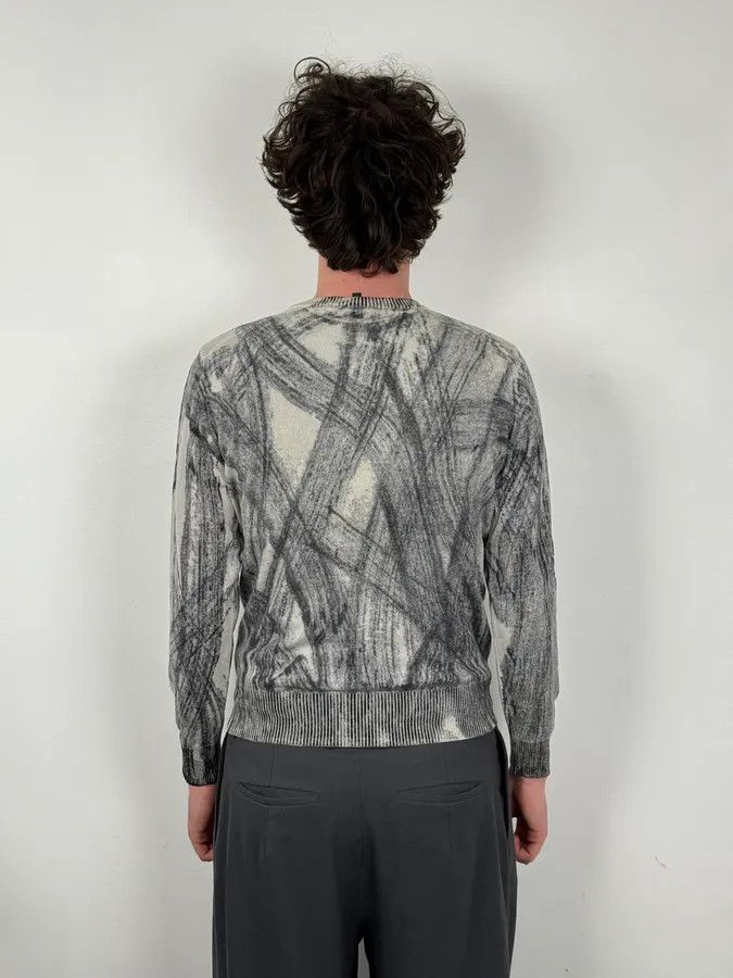 Emporio Armani AW2011 Emporio Armani White & Grey Abstract Pattern Sweater Size US M / EU 48-50 / 2 - 4 Thumbnail
