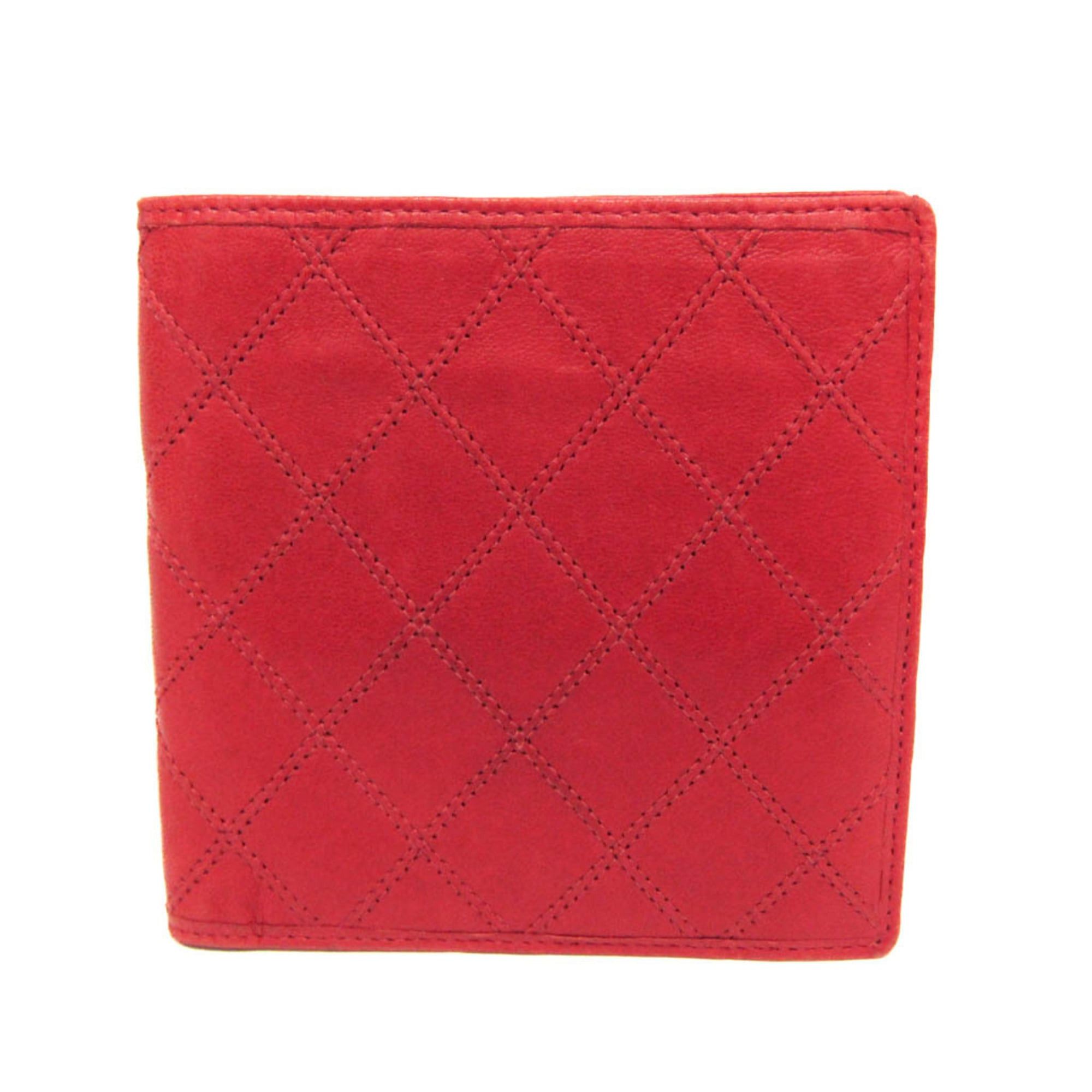 Chanel Chanel Bicolor Women's Lambskin Bill Wallet (bi-fold) Red Color Size ONE SIZE - 1 Thumbnail