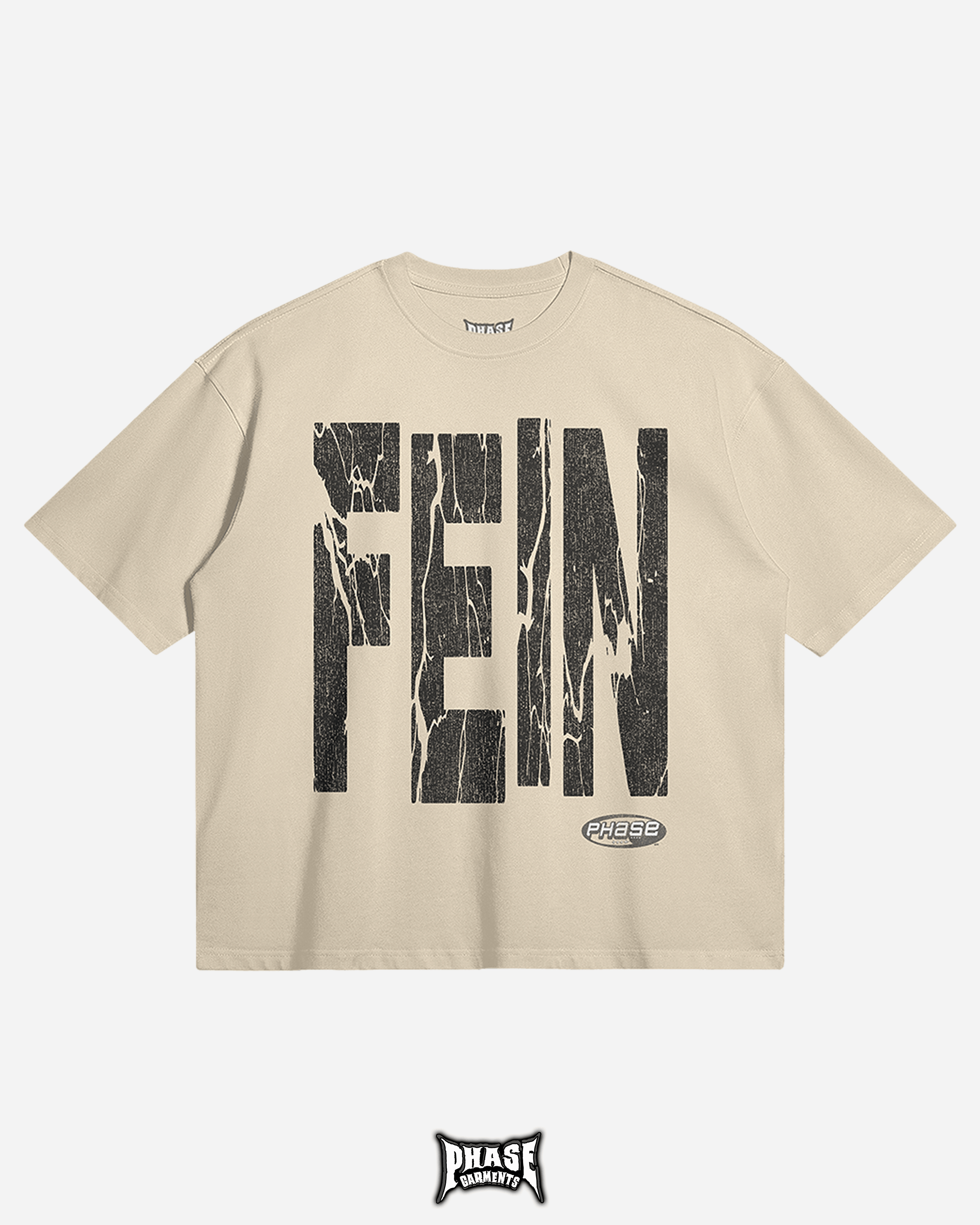 PHASE Garments FEIN (Cream) T-Shirt Size Medium Size US M / EU 48-50 / 2 - 1 Thumbnail