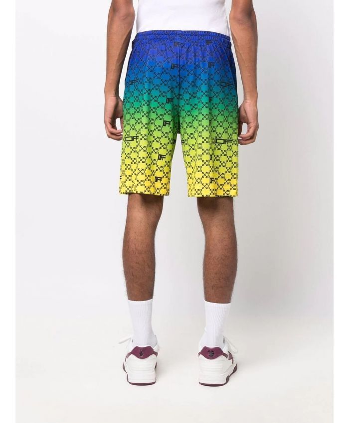 Off-White o1rshd1 Athl Monogram Shorts in Multicolor Size US 28 / EU 44 - 4 Thumbnail