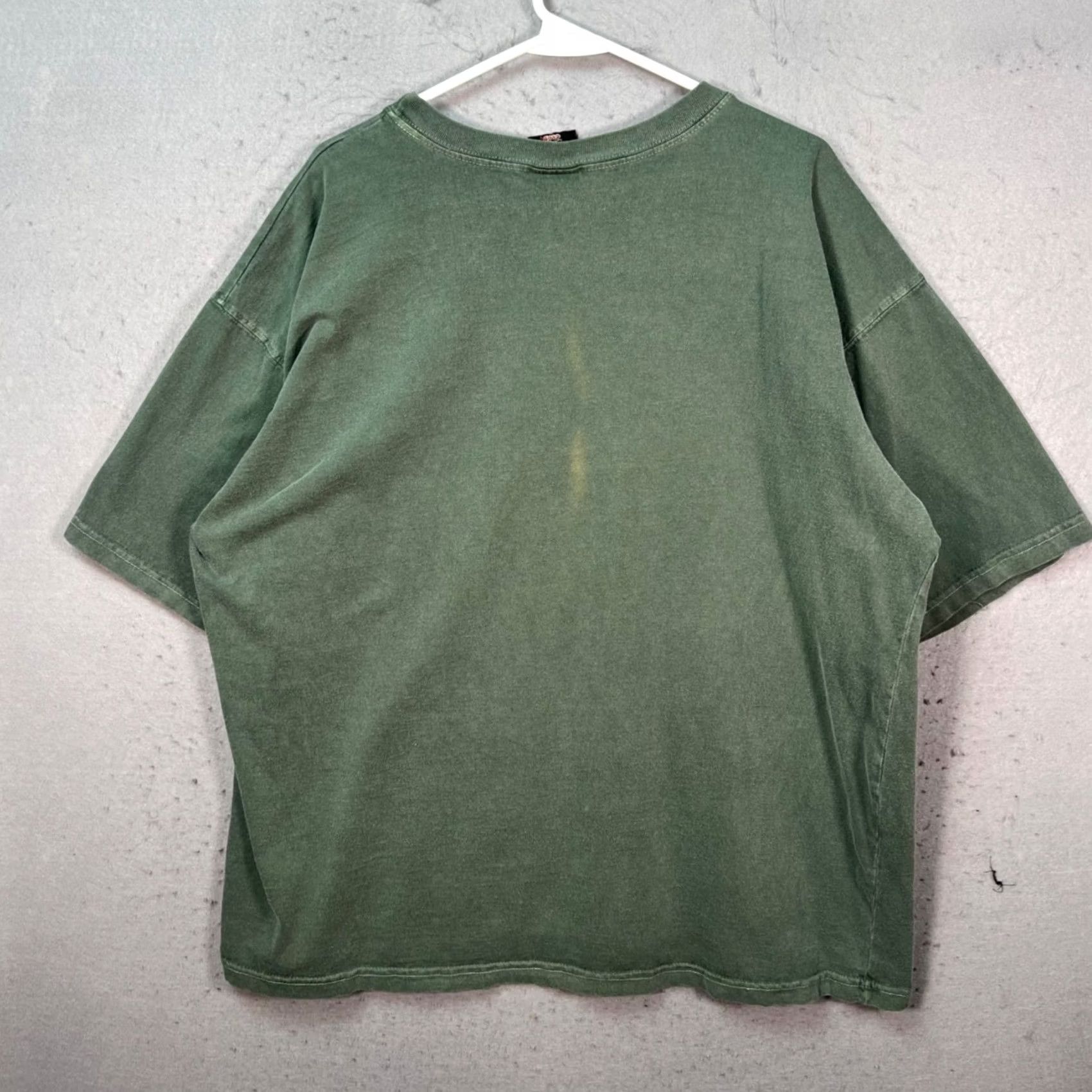 Vintage VINTAGE Bad Boy Club Green T-Shirt Mens Large 90s Logo 100% Cotton USA Oversized Crew Neck Short Sleeve Size US L / EU 52-54 / 3 - 2 Thumbnail