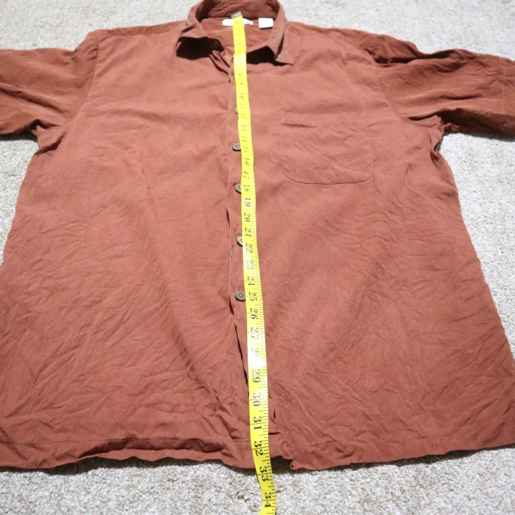 Vintage VINTAGE Pineapple Caribbean Shirt Adult Men's Short Sleeve Collared Summer Beach Aloha Tropical Orange XL Size US XL / EU 56 / 4 - 7 Thumbnail
