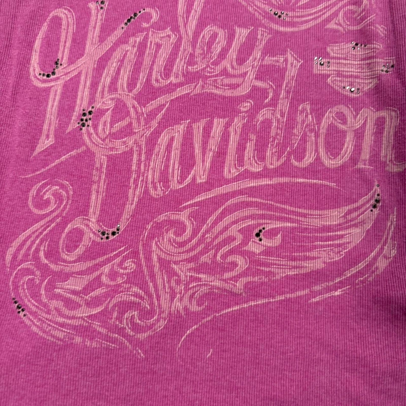 Harley Davidson Pink harley davidson tank top Size L / US 10 / IT 46 - 5 Thumbnail