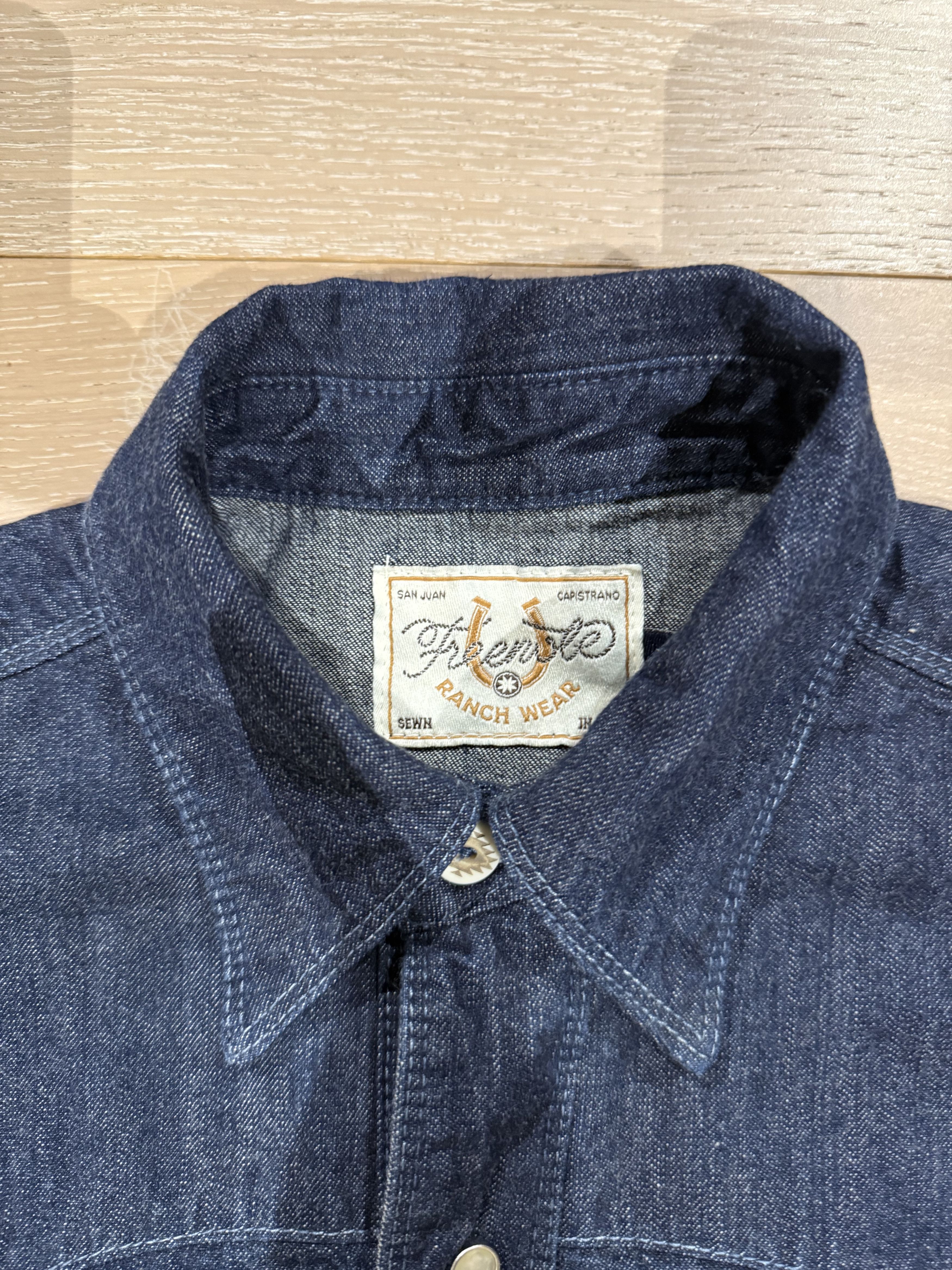 Freenote Cloth 💚 Freenote Cloth 11 Ounce 1900s Selvedge Denim Western NEW Size US M / EU 48-50 / 2 - 16 Thumbnail