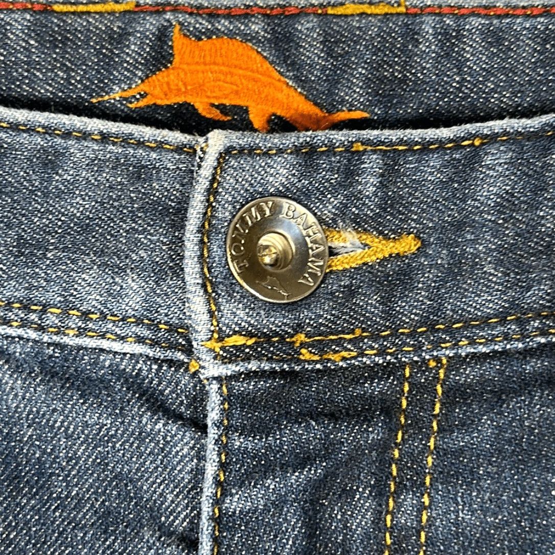 Tommy Bahama VINTAGE Tommy Bahama Mens Carmel Slim Jeans Jeans Men 38 Blue 32 Inseam 32 Slim Straight 7" leg opening Size US 38 / EU 54 - 3 Thumbnail