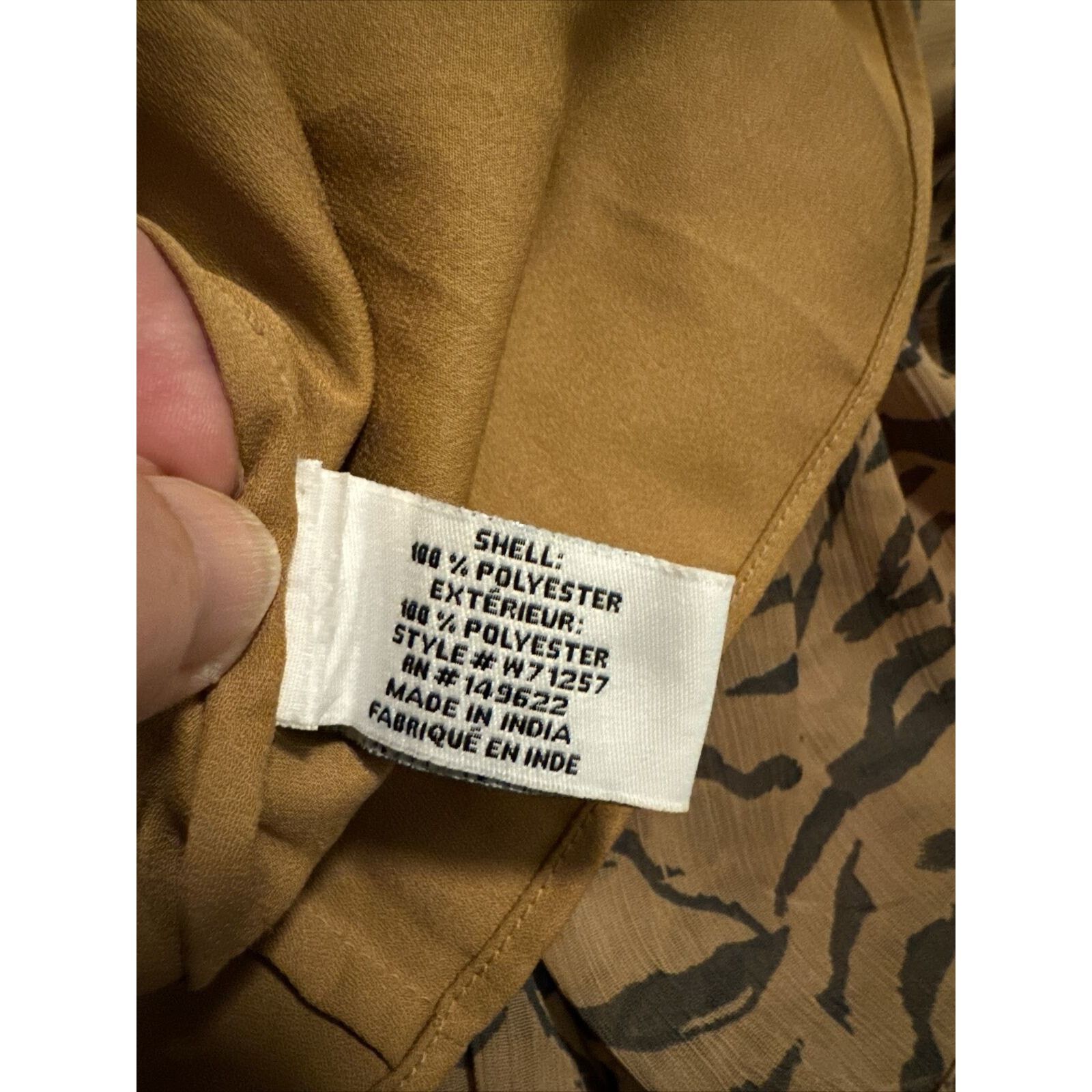 Wall + Water WALTER BAKER Shelly dress wrap-effect ruffled tiger crepon m Size M / US 6-8 / IT 42-44 - 4 Thumbnail