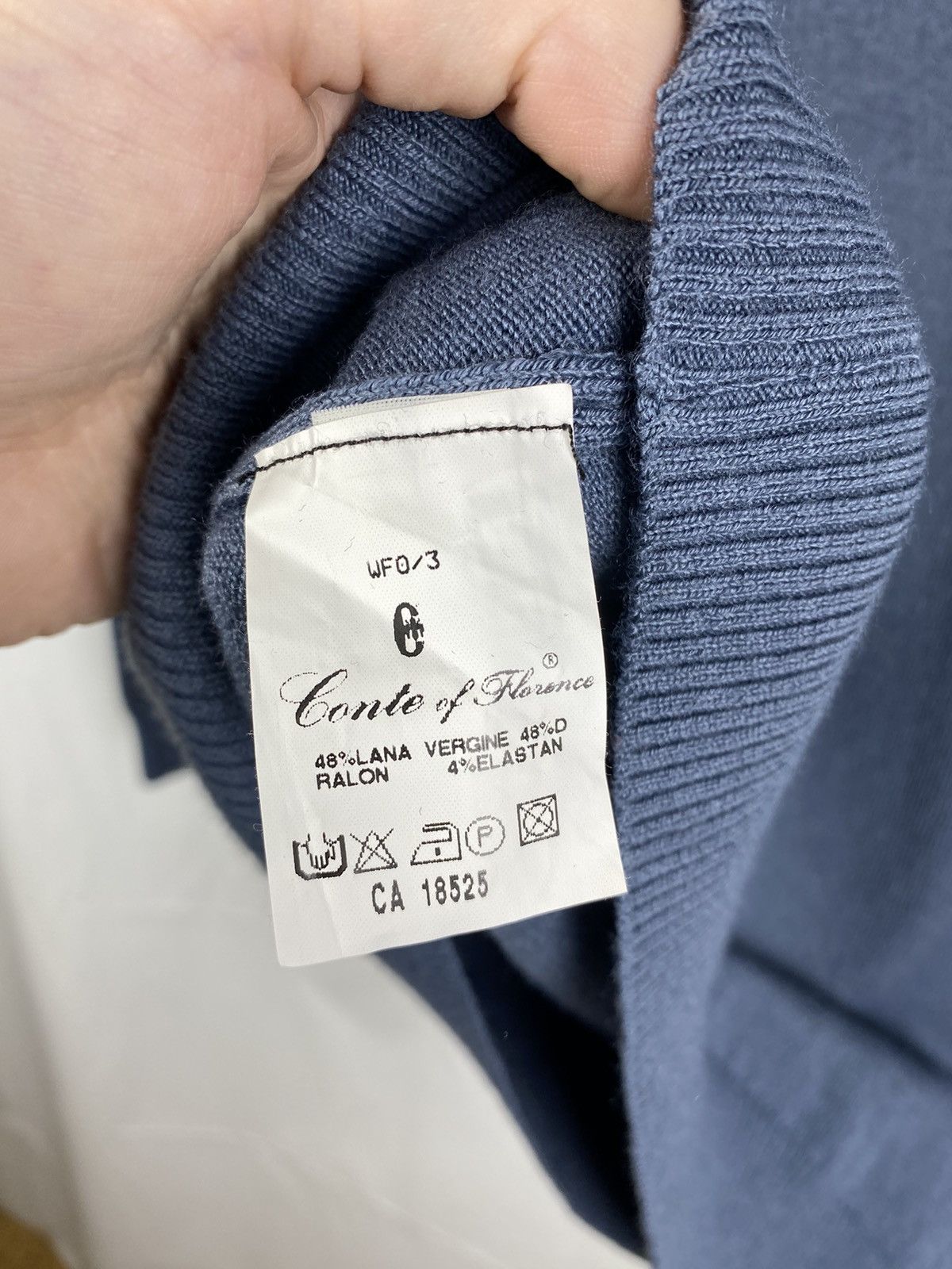 Conte of Florence Conte of Florence 1/3 Zip Wool-Dralon Sweater size M Size US M / EU 48-50 / 2 - 8 Thumbnail